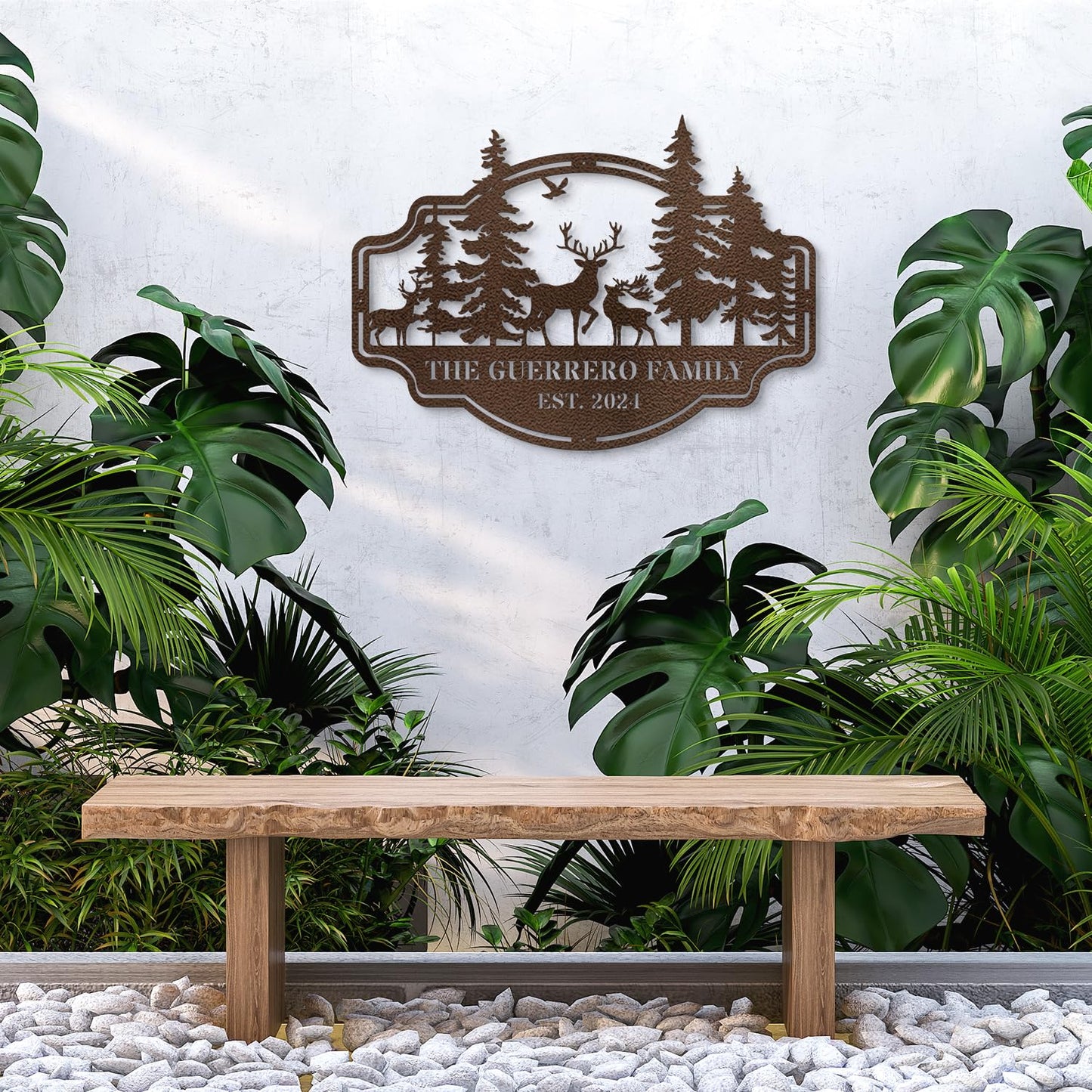 Custom Metal Signs Metal Name Sign Metal Wall Art Split Letter Monogram Wall Decor Metal Wall Art Last Name Sign Family Name Sign Personalized Wedding Gift Fire Pit Sign Outdoor Decor Cabin Sign