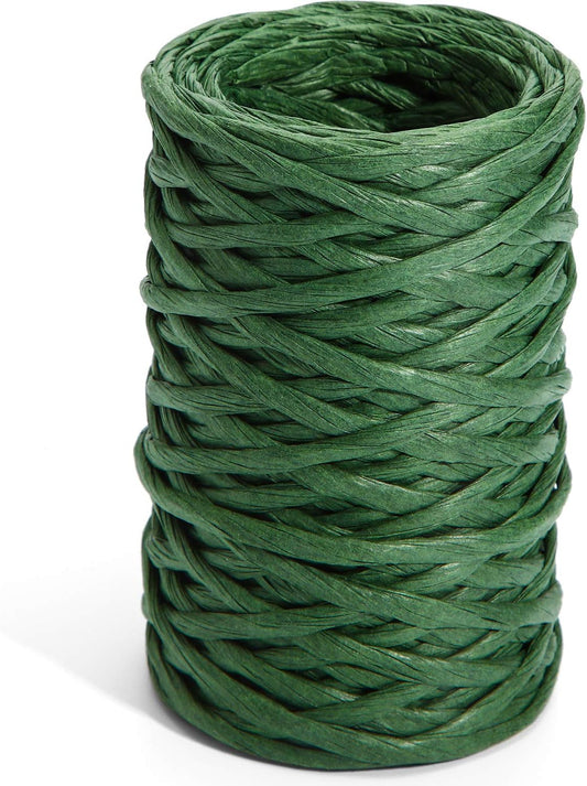 65 Feet Floral Wire Rustic Vine Bind Wire for Craft Wrapping Flower Bouquets(1 Roll,Dark Green)