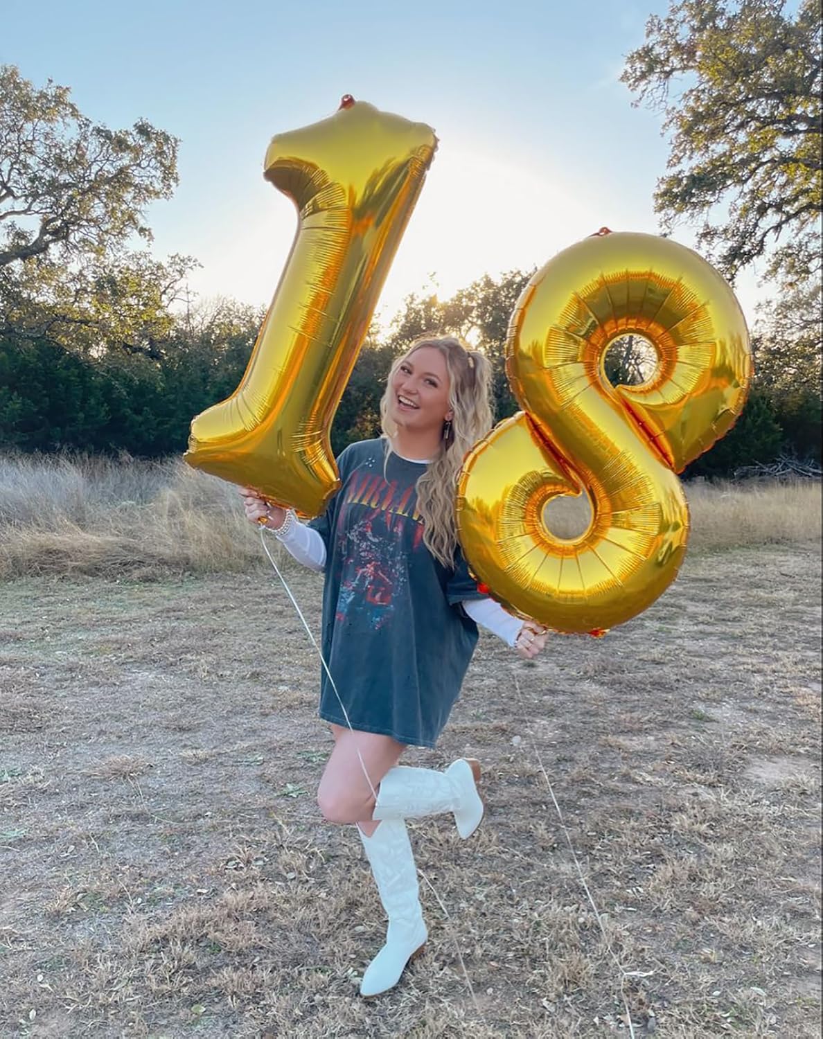 40 Inch Number Balloons Gold 8 Balloons, 8 Birthday Decorations, Baby Girl Boy 8 18 28 38 Birthday Birthday Party Supplies Anniversary Event Celebration Decorations