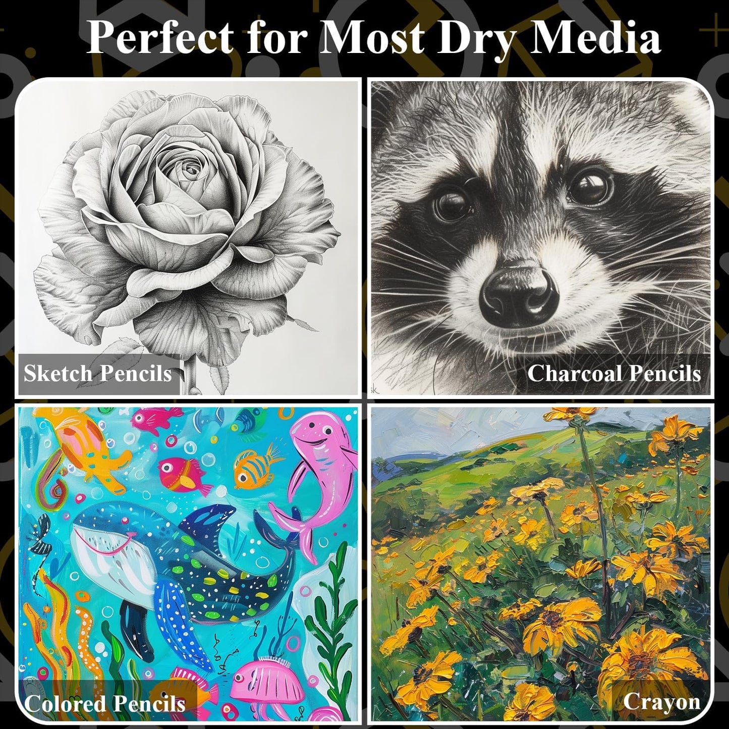 Sketch Book for Kids, 9" x 12" Kid Sketchbook, 100 Sheets (73lb/120gsm) Drawing Paper for Kids, Spiral Sketch Pad for Kid, Art Supplies for Classroom Must Haves.