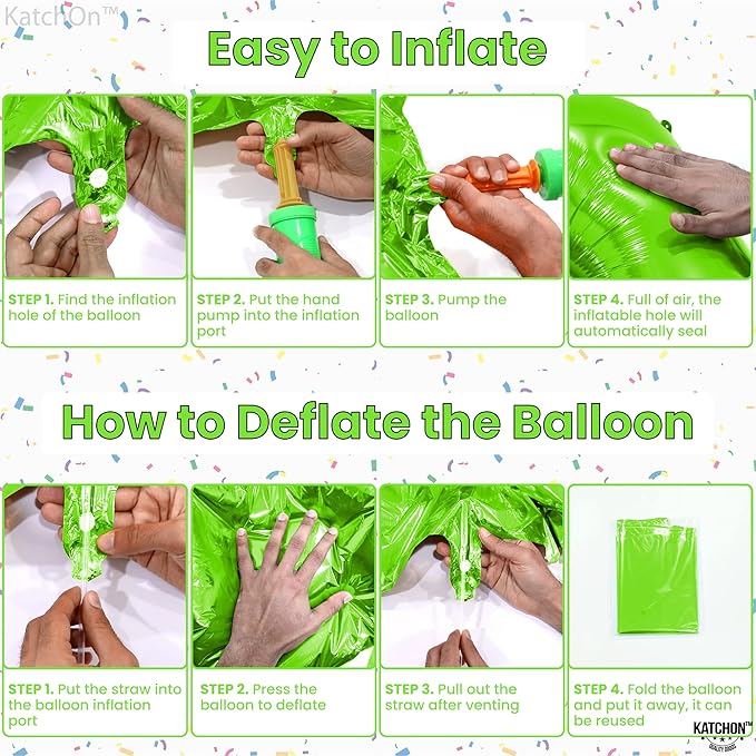 KatchOn, Light Green 2 Balloon Number - 40 Inch | Green Number 2 Balloon for Two Rex Birthday Decorations Boy | Green Two Balloon | 2 Year for Dinosaur Party Decorations 2 Year Old Boy