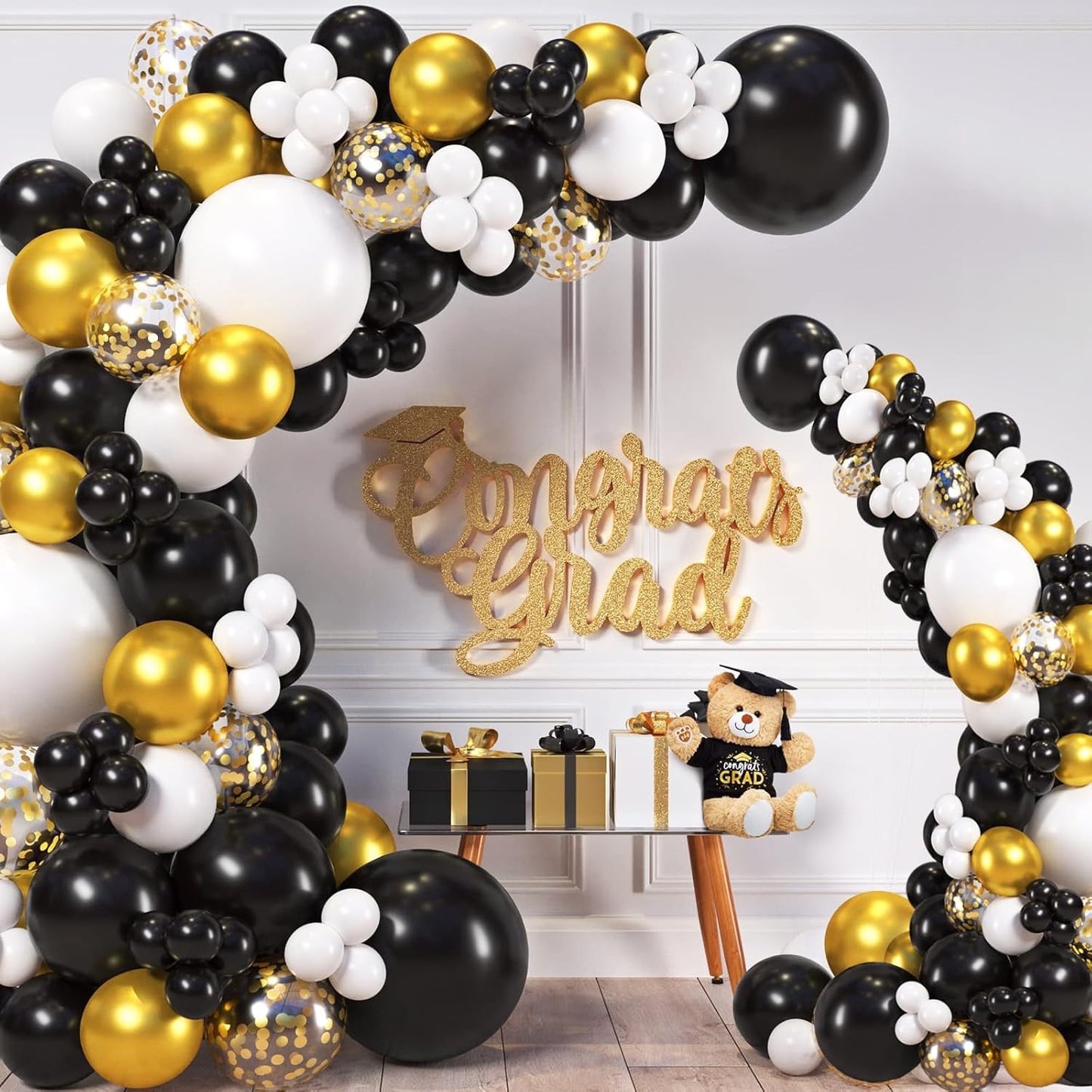 OurWarm 9.35FT & 6FT Balloon Arch Kit, Free Bending Shape Balloon Arch Stand with Base, Floor Half Balloon arch for Wedding Birthday Party Baby Shower Yard Lawn Home Graduation Party Decorations