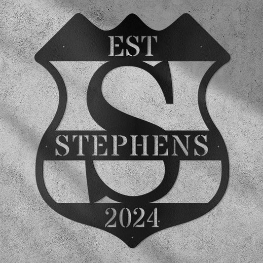 Custom Metal Signs Metal Name Sign Metal Wall Art Split Letter Monogram Wall Decor Metal Wall Art Last Name Sign Family Name Sign Personalized Wedding Gift Fire Pit Sign Outdoor Decor Cabin Sign