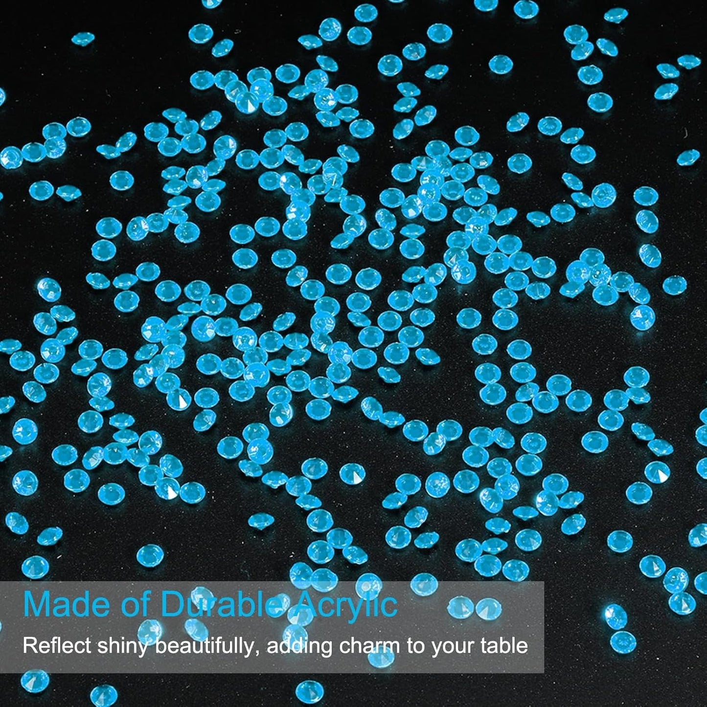 PATIKIL 10000 Pcs Wedding Table Scatter Confetti Crystals 4.5mm Acrylic Diamonds Vase Fillers Gems for Table Centerpiece Decorations Party Vase Beads, Blue