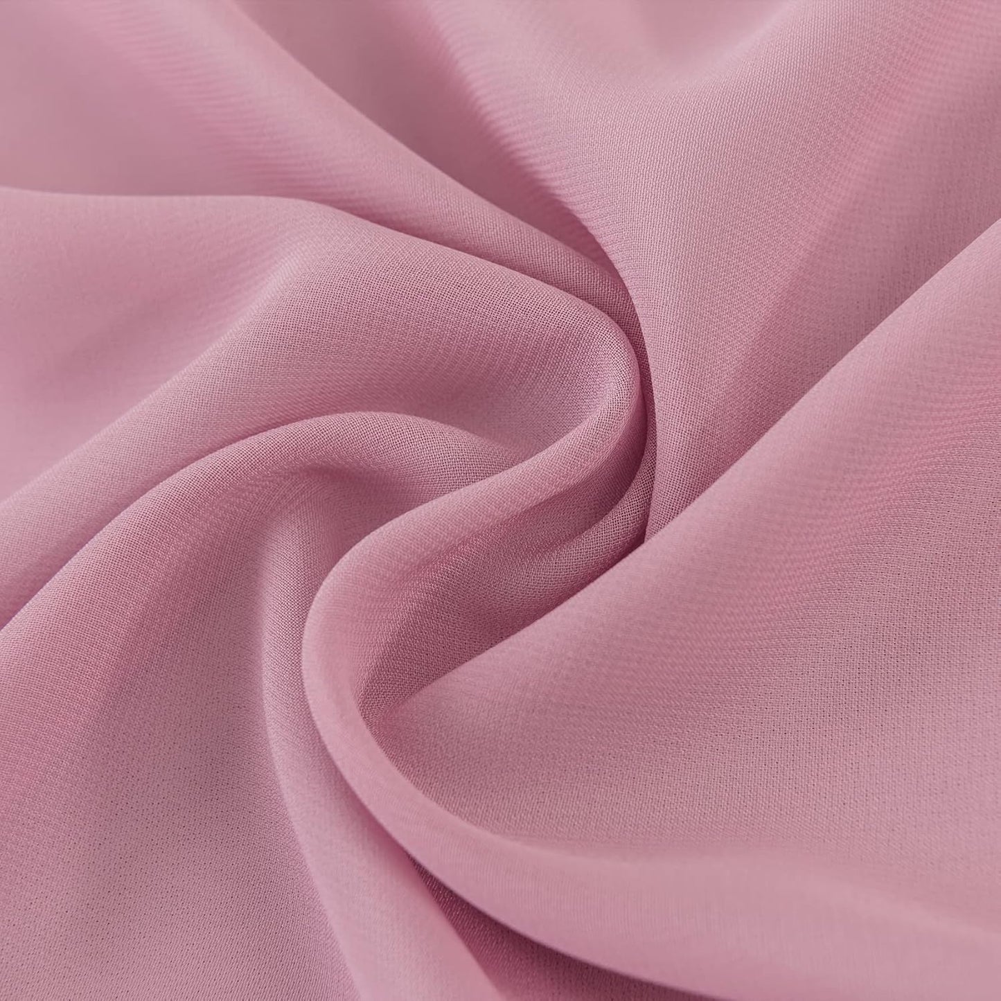 12Pack 9ft Chiffon Table Runner 14x108 Inch Sheer Romantic Table Runner for Wedding Birthday Party Bridal Shower Outdoor Decoration-Dusty Pink