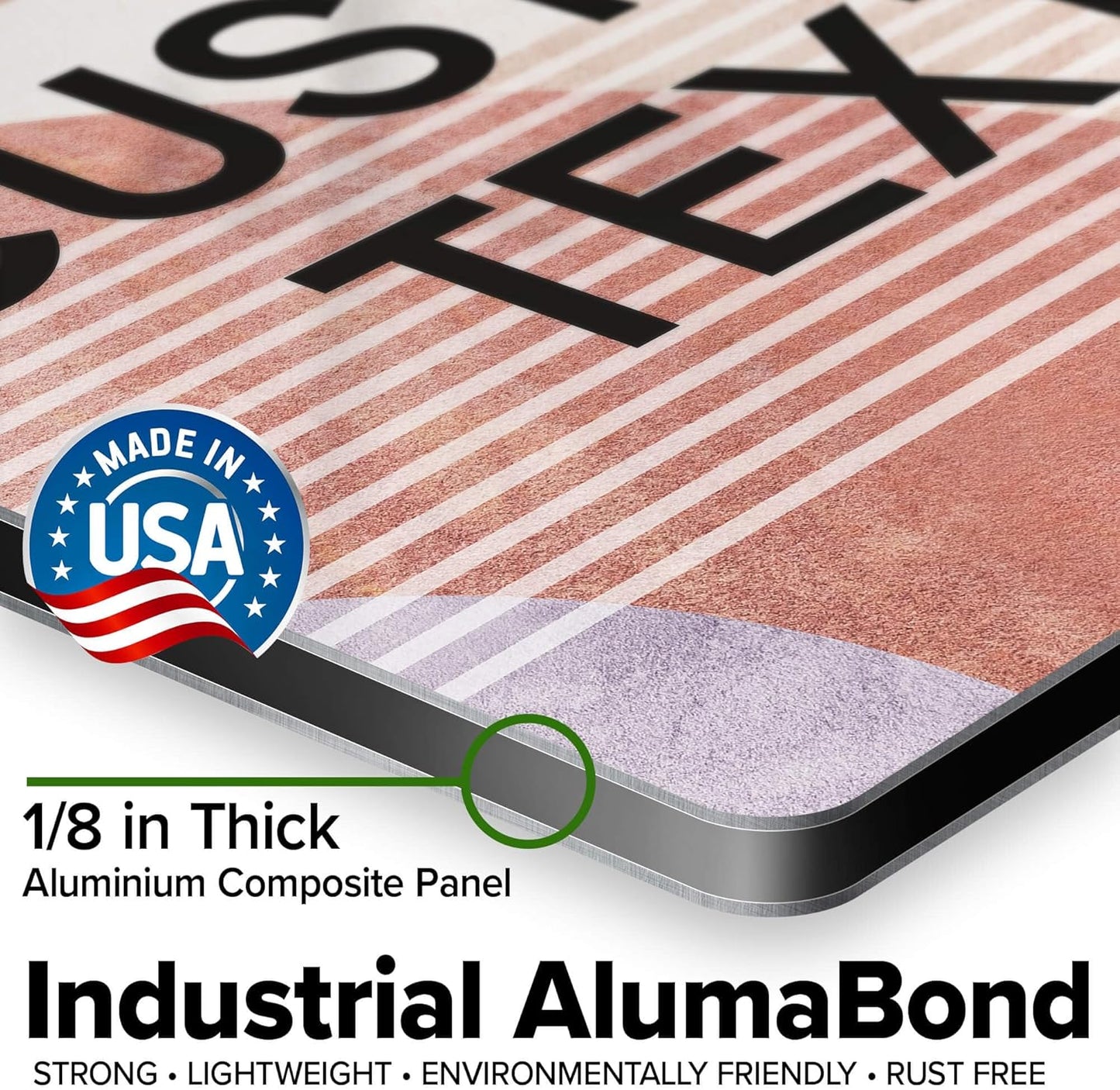 Custom Sign, Custom Street Sign, 11 Font Colors, 13 Font Styles, 4 Hole Options, 22 Sizes, 12x12 Inches, Rust Free DiBound, Fade Resistant, Made in USA by My Sign Center (Mid-Century Modern 1)