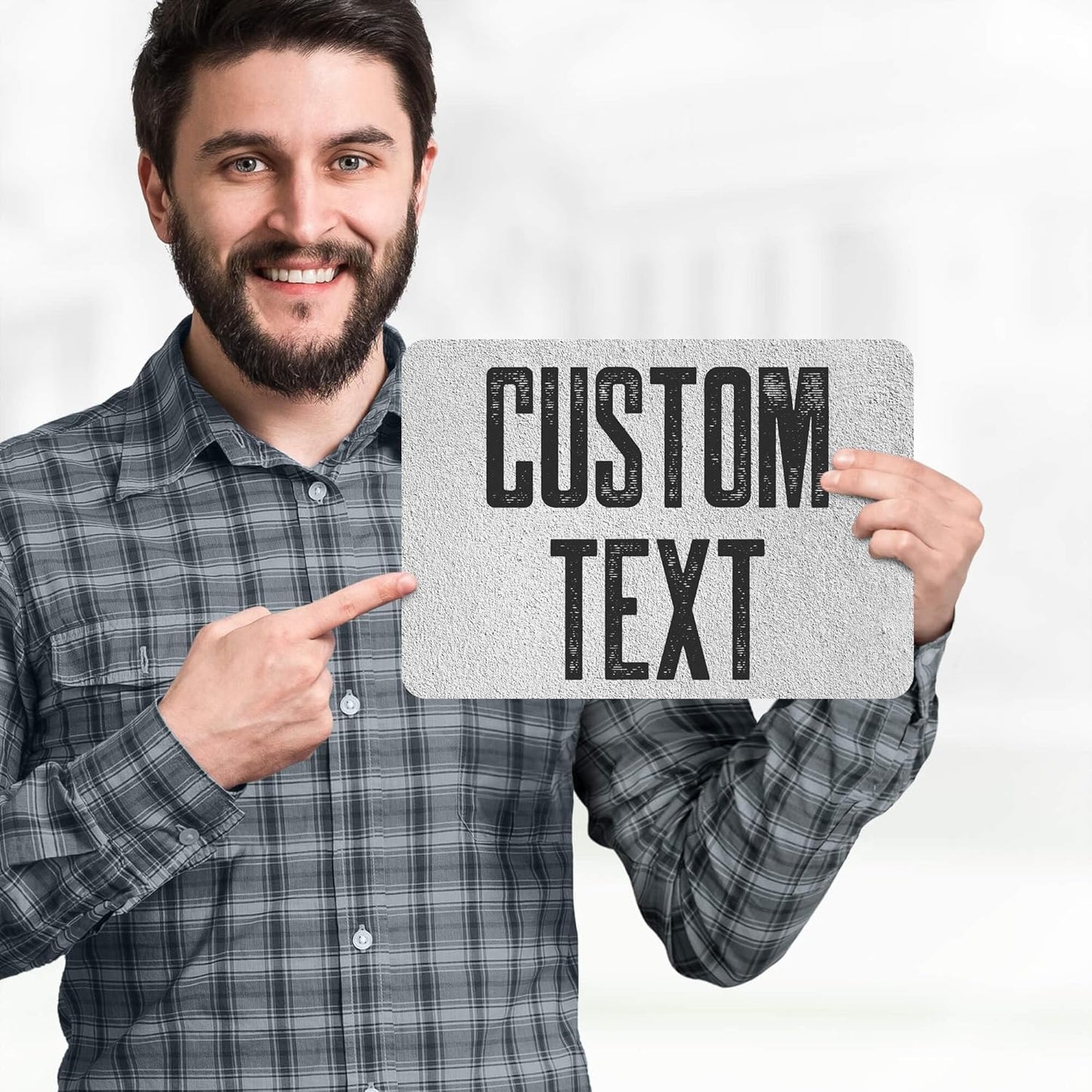 Custom Sign, Custom Street Sign, 11 Font Colors, 13 Font Styles, 4 Hole Options, 22 Sizes, 7x10 Inches, Rust Free DiBound, Fade Resistant, Made in USA by My Sign Center (Concrete)