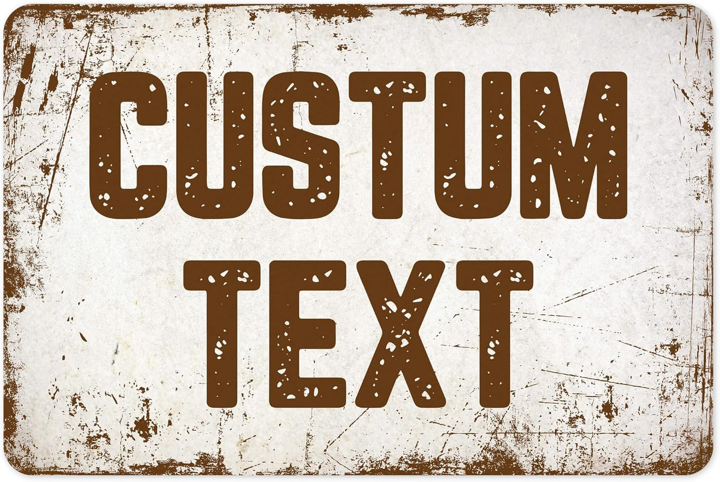 Custom Sign, Custom Street Sign, 11 Font Colors, 13 Font Styles, 4 Hole Options, 22 Sizes, 12x18 Inches, Rust Free DiBound, Fade Resistant, Made in USA by My Sign Center (Rustic)