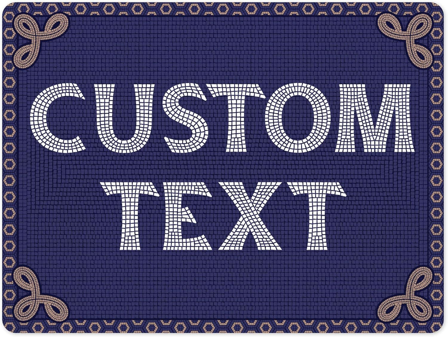 Custom Sign, Custom Street Sign, 11 Font Colors, 13 Font Styles, 4 Hole Options, 22 Sizes, 36x48 Inches, Rust Free DiBound, Fade Resistant, Made in USA by My Sign Center (Fauxsaic 1)