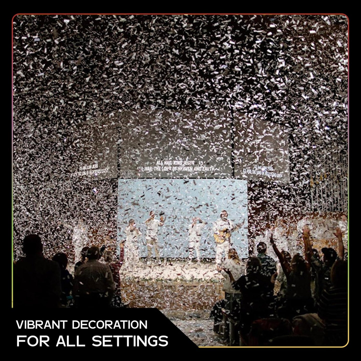 White Biodegradable Confetti - Rectangular Fluttering Tissue Paper Confetii for Cannon and Launcher use – Best for Mother’s Day, Wedding, Parties and Live Events - 1 lb, 16 oz