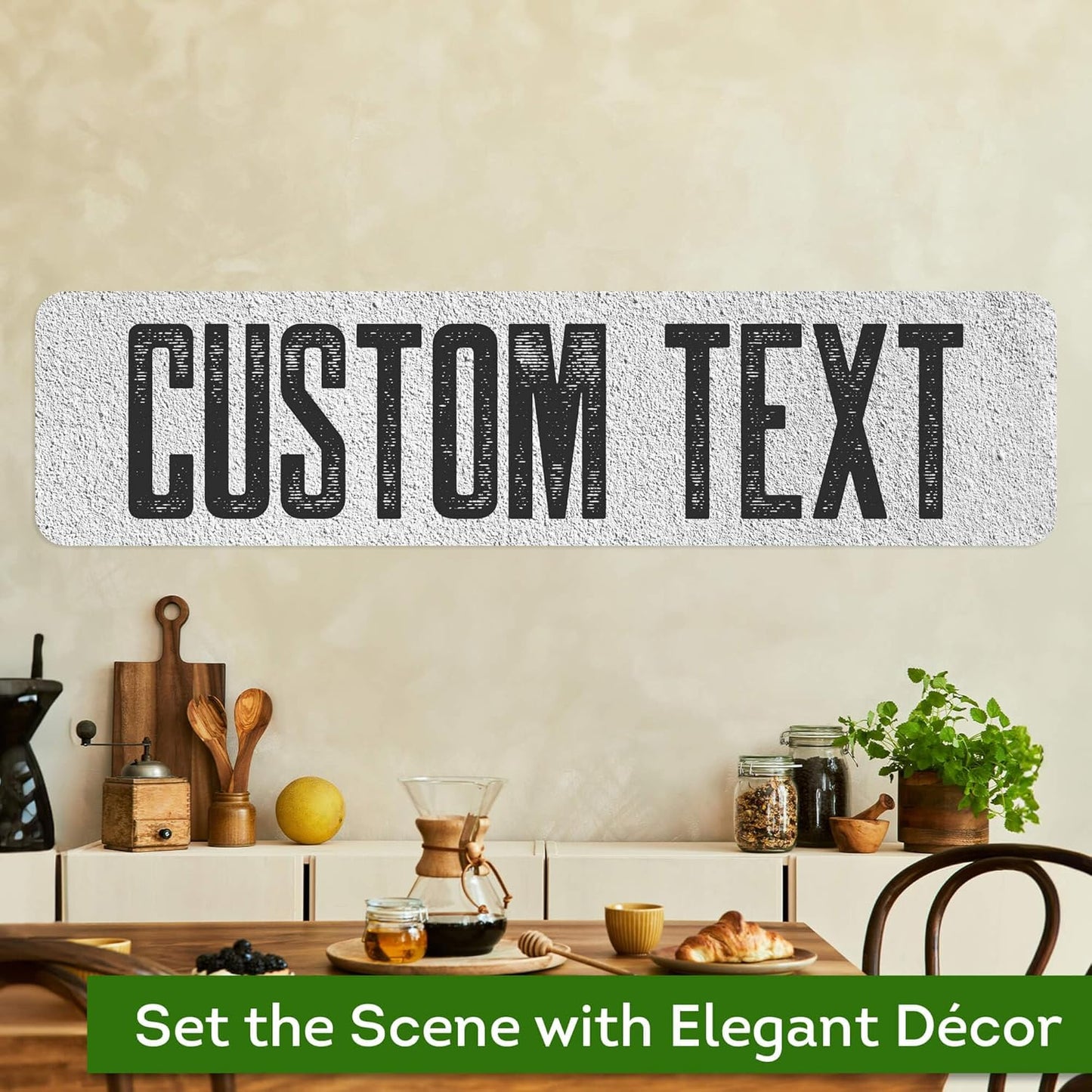 Custom Sign, Custom Street Sign, 11 Font Colors, 13 Font Styles, 4 Hole Options, 22 Sizes, 12x48 Inches, Rust Free DiBound, Fade Resistant, Made in USA by My Sign Center (Concrete)