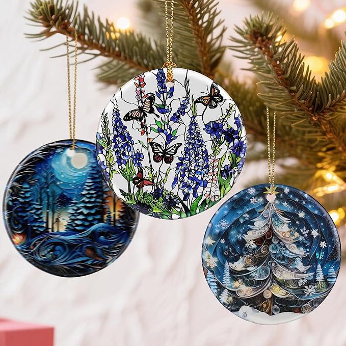 Lavender Monarch Butterfly Ornament – Christmas Ornament, Christmas Tree Decor, & Perfect Holiday Decor | Butterfly Lover Gift, Gifts for Women and Friend