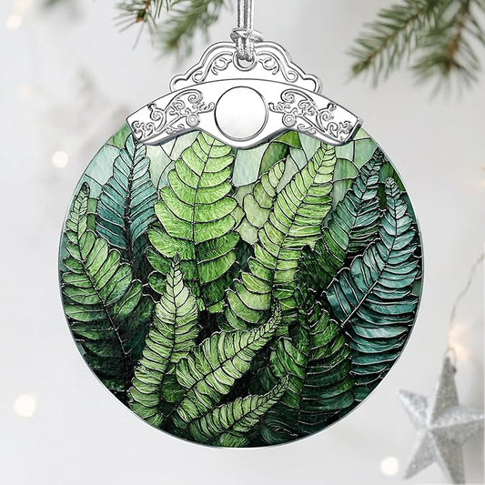 Plant Ornament, Stained Glass Christmas Decorations, Christmas Ornaments for Tree, Holiday Ornament, Gifts for Plant Lovers, Holiday Party Gifts, Gift Ideas & Xmas Gift