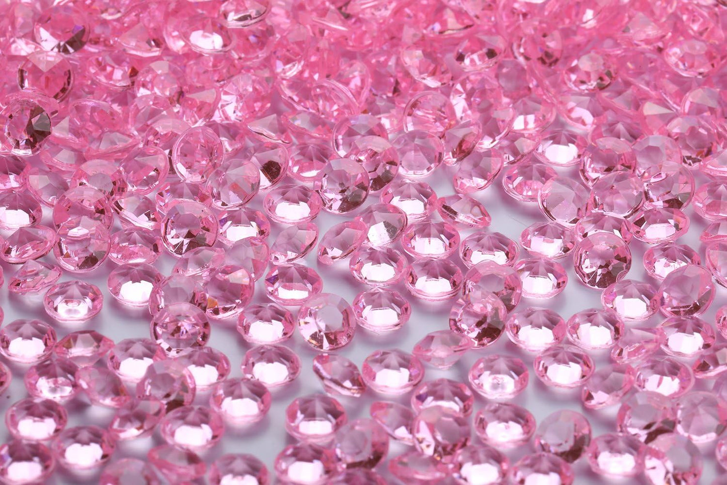 2000 pcs/Pack Wedding Table Scatter Confetti Crystals Acrylic Diamonds 8 mm Rhinestones for Wedding, Bridal Shower, Vase Beads Decorations (8mm, Pink)