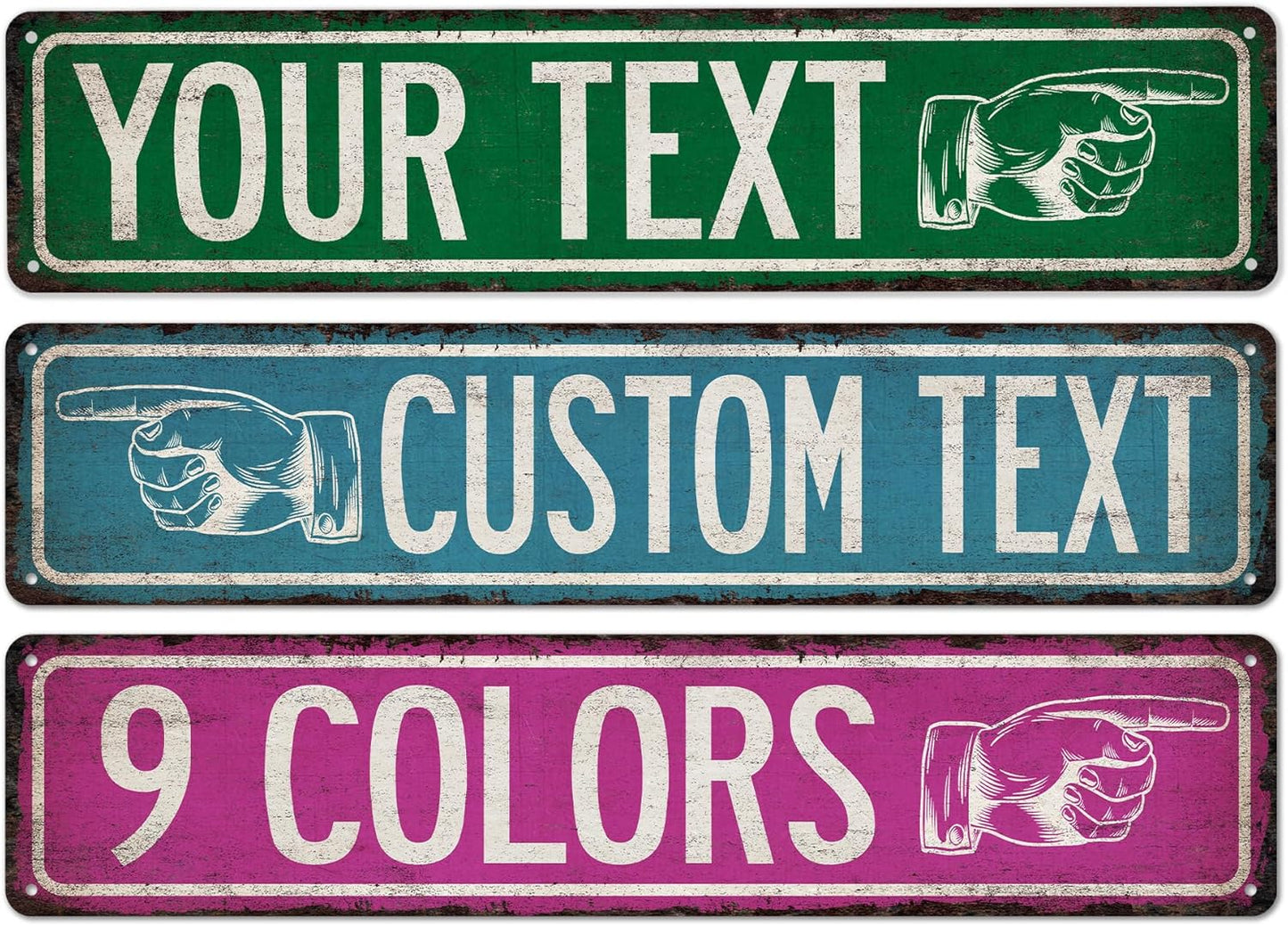 Custom Sign Customizable Sign Directional Sign This Way Sign - Made In USA - Street Signs For Bedroom Road Signs Personalized Metal Signs 104180015001