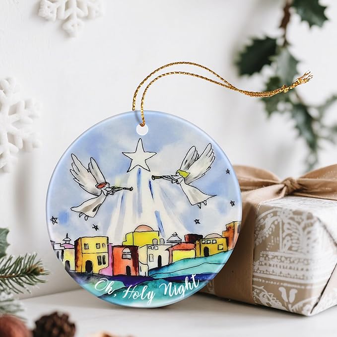 Bethlehem Ornaments, Oh Holy Night Christmas Ornaments: Christmas Tree Decorations, Holiday Decor, Stocking Stuffers, Gift Ideas, Xmas Gift, Christian Gifts & Religion Gifts