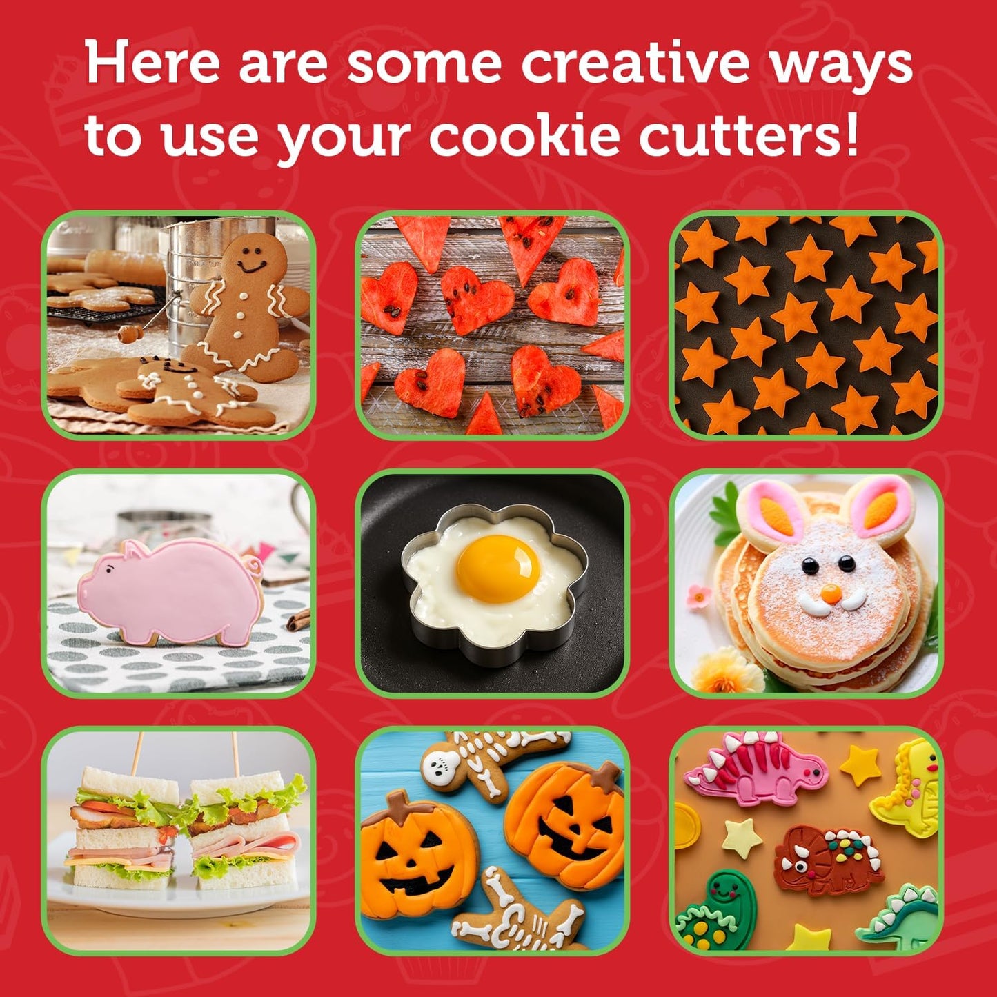 Chicken Cookie Cutter Set – Sharp & Stainless Steel Cooking Utensils – A Fun Fit for Sandwiches, Pancakes, Fruits & Crafts – Dishwasher-Safe 3-Piece Bakery Supplies by Sweet Cookie Crumbs