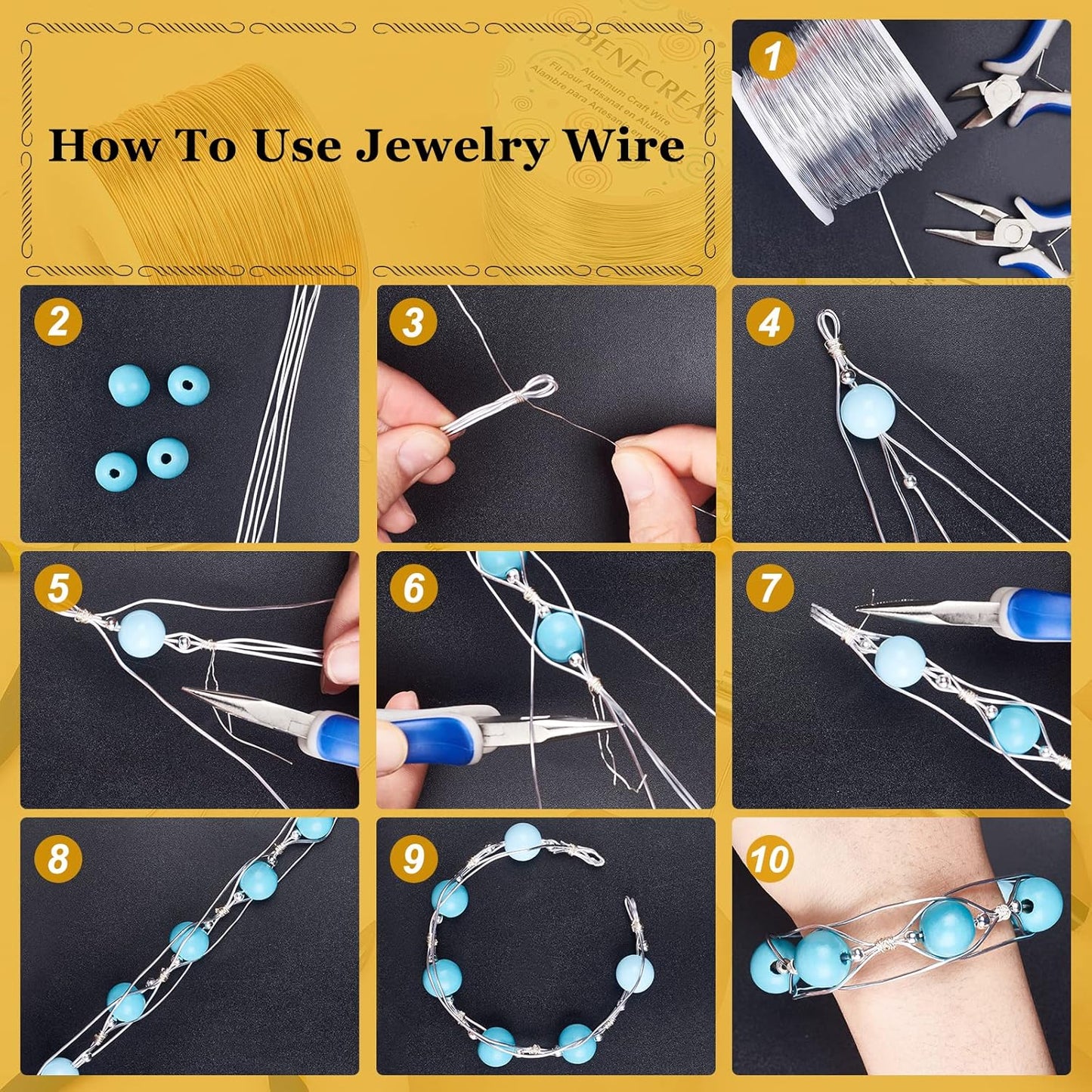 BENECREAT 18 Gauge Jewelry Craft Aluminum Wire 492 Feet Bendable Metal Sculpting Wire for Craft Floral Model Skeleton Making (DeepSkyBlue, 1mm)