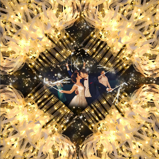 68PCS Light up Wands for wedding, Wedding Wands Streamers with 3 Colorful Flashing Modes, Fairy Wands, LED Silk Fairy Wand with Bells for Wedding, New Year, Thanksgiving, Concert