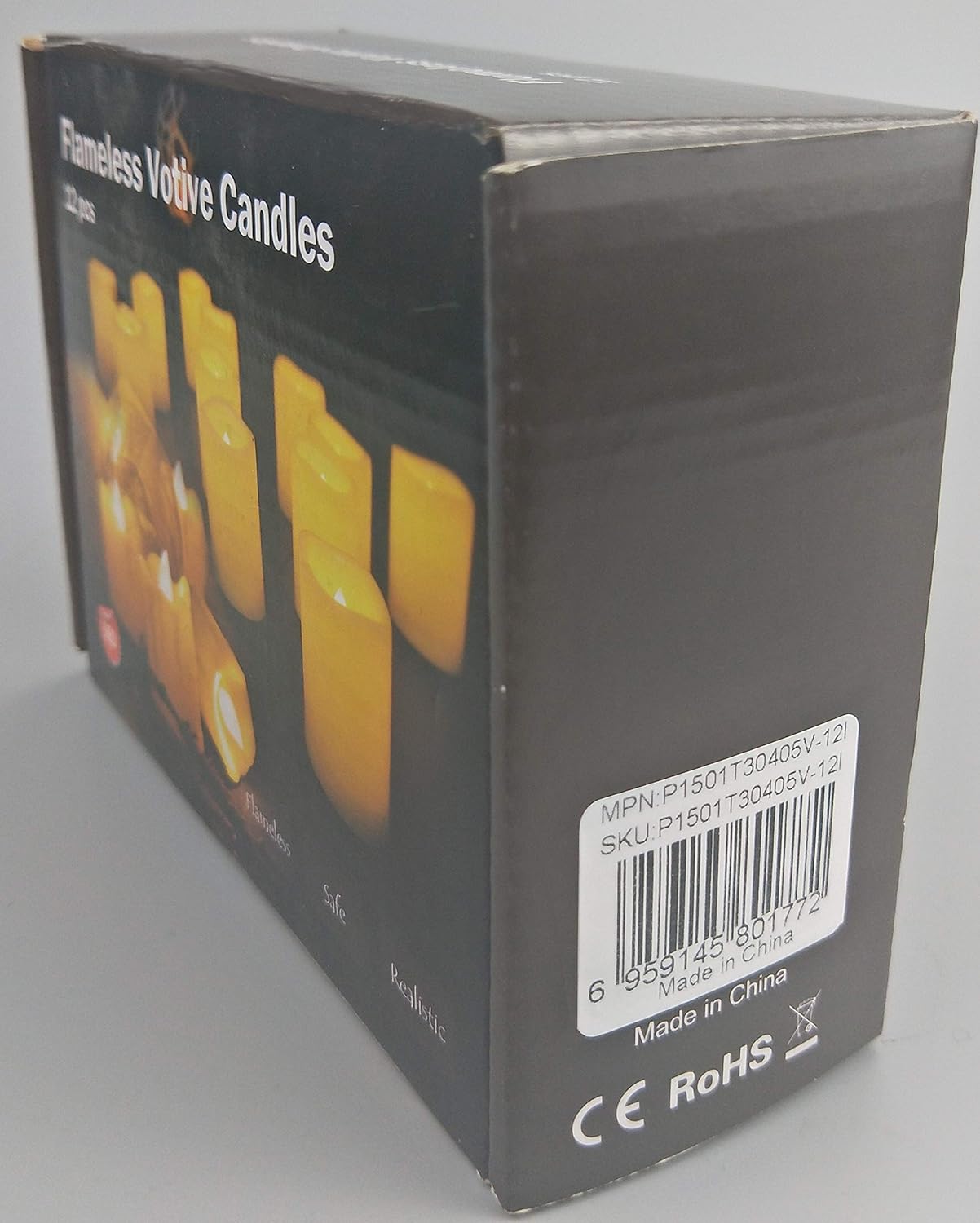 CANDLE CHOICE Battery Operated Flameless Votive Candles with Auto Timer Realistic Flickering Fake Tall Electric LED Tea Lights Set Wedding Halloween Christmas Decorations Batteries Included 12 PCS