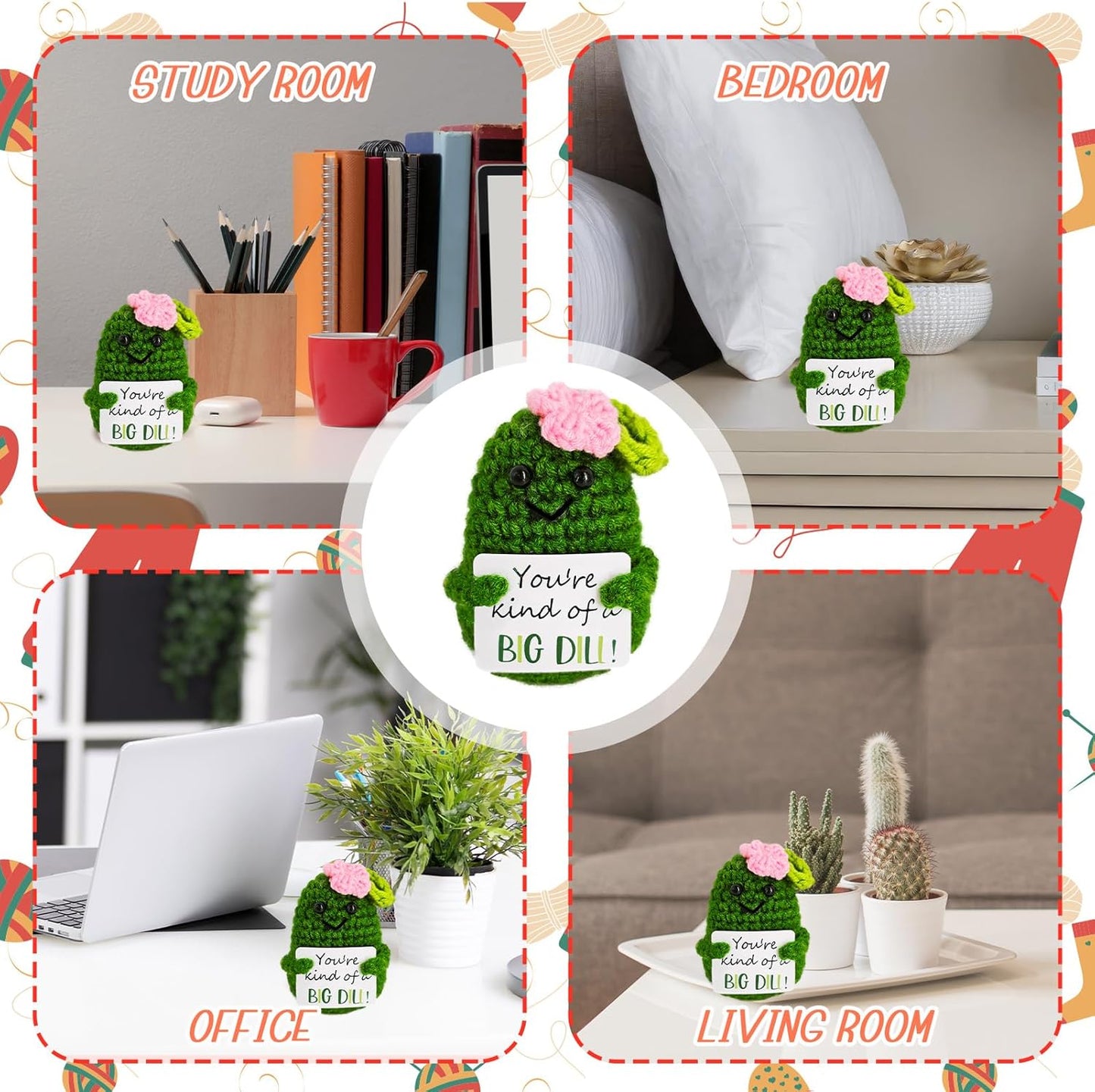 Emotional Support Crochets,Cute Melon Crochet Pattern,Handmade Crochet Melon Birthday Gift for Friend,Besties,Brother,Customized Graduation Gift,Funny Gifts,Funny Stuff