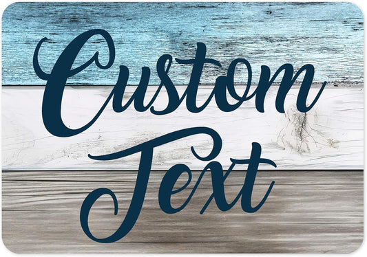 Custom Sign, Custom Street Sign, 11 Font Colors, 13 Font Styles, 4 Hole Options, 22 Sizes, 7x10 Inches, Rust Free DiBound, Fade Resistant, Made in USA by My Sign Center (Coastal)