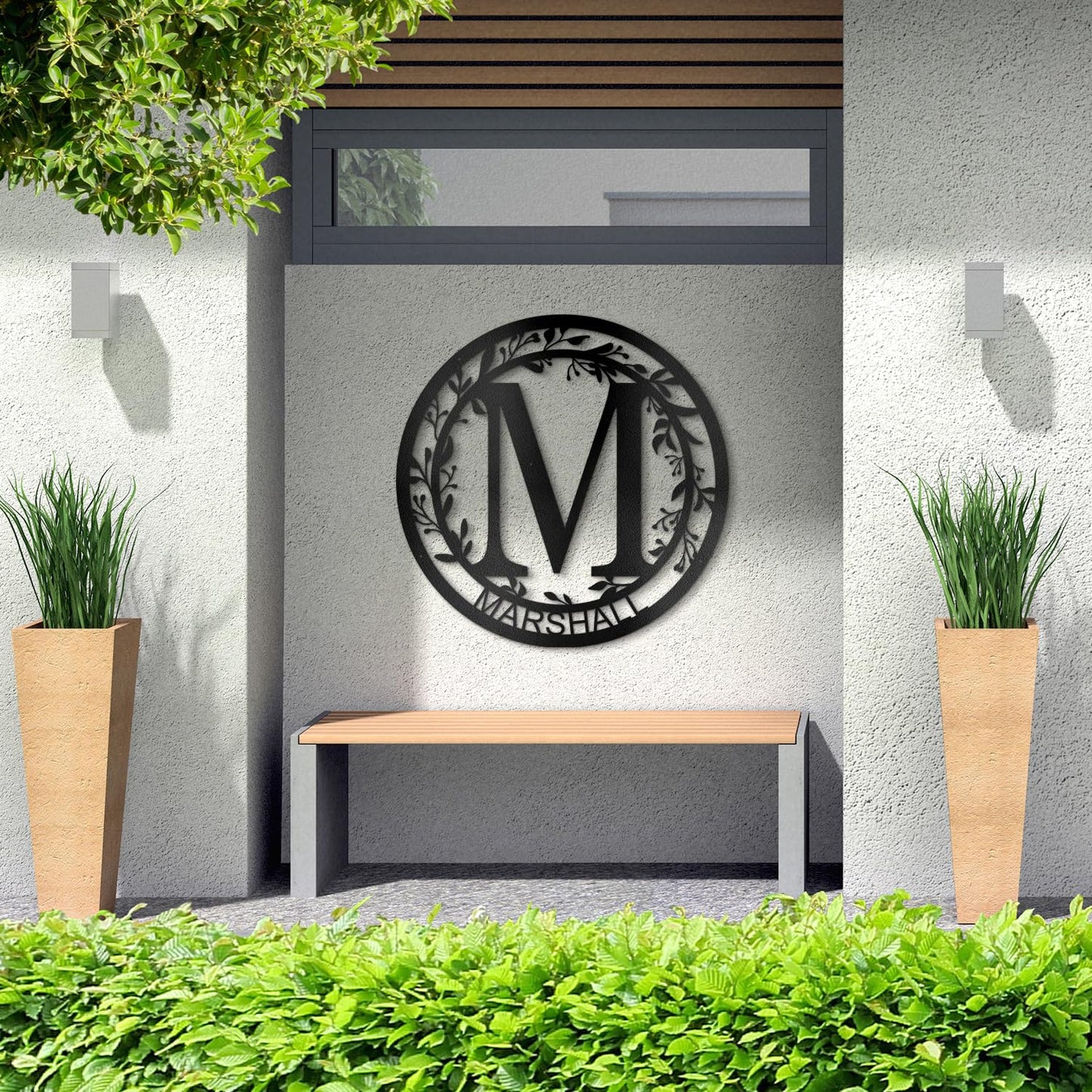 Custom Metal Signs Metal Name Sign Metal Wall Art Split Letter Monogram Wall Decor Metal Wall Art Last Name Sign Family Name Sign Personalized Wedding Gift Fire Pit Sign Outdoor Decor Cabin Sign