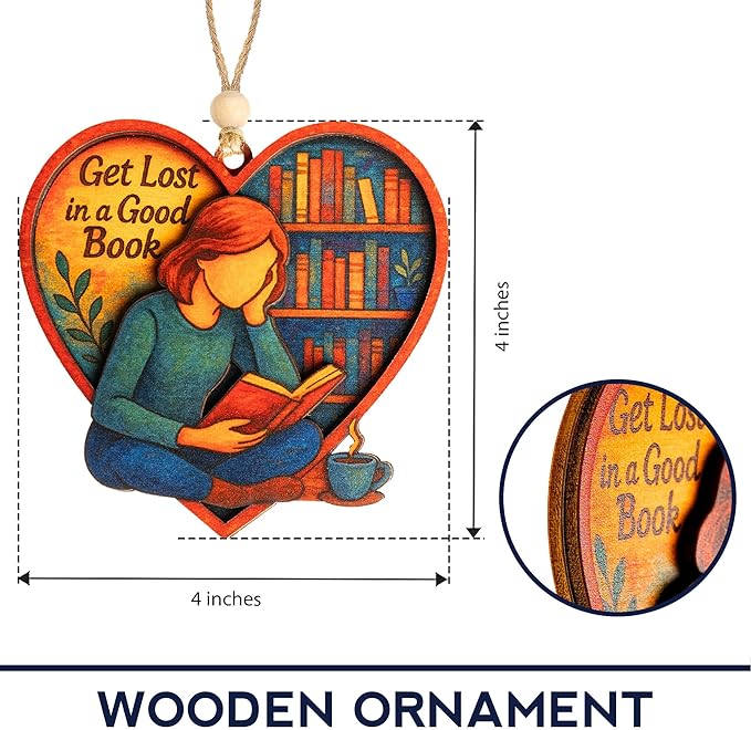 Funny Christmas Book Ornament 2025 - Book Christmas Ornament - Book Lover Gifts for Women - Books Ornaments for Christmas Tree - Bookish Gifts - Christmas Ornaments 2025 for Gift, Decor, Exchange