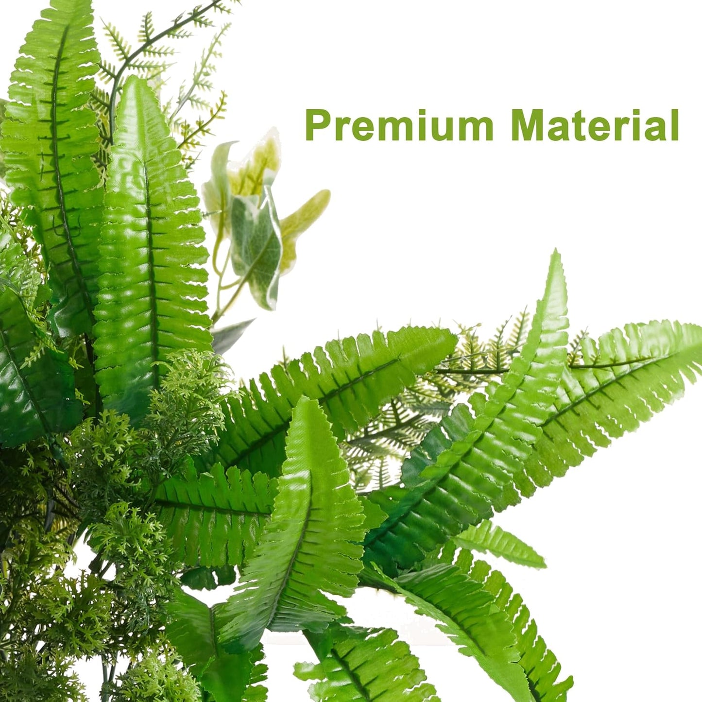 PARTY JOY 14 Bunches Fake Plants Outdoor, Fake Bushes UV Resistant Artificial Flowers Greenery Shrubs Faux Greenery for Outdoor Garden Patio Front Porch Yard Decor