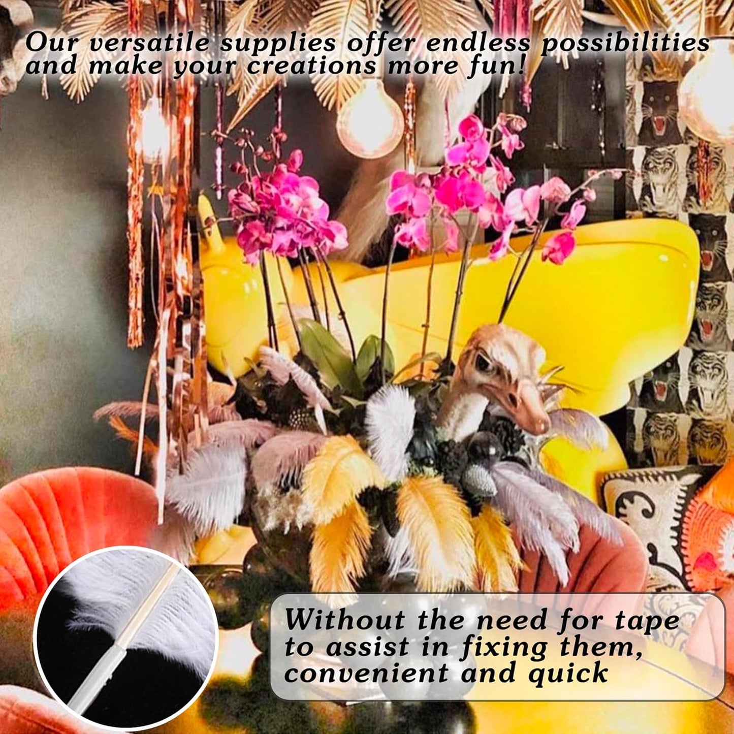 SOGUGOM Purple Craft Ostrich Feathers - 30PCS 6-8 inch Small Ostrich Feathers Kit for Dream Catchers, Hats and Mardi Gras(Purple)