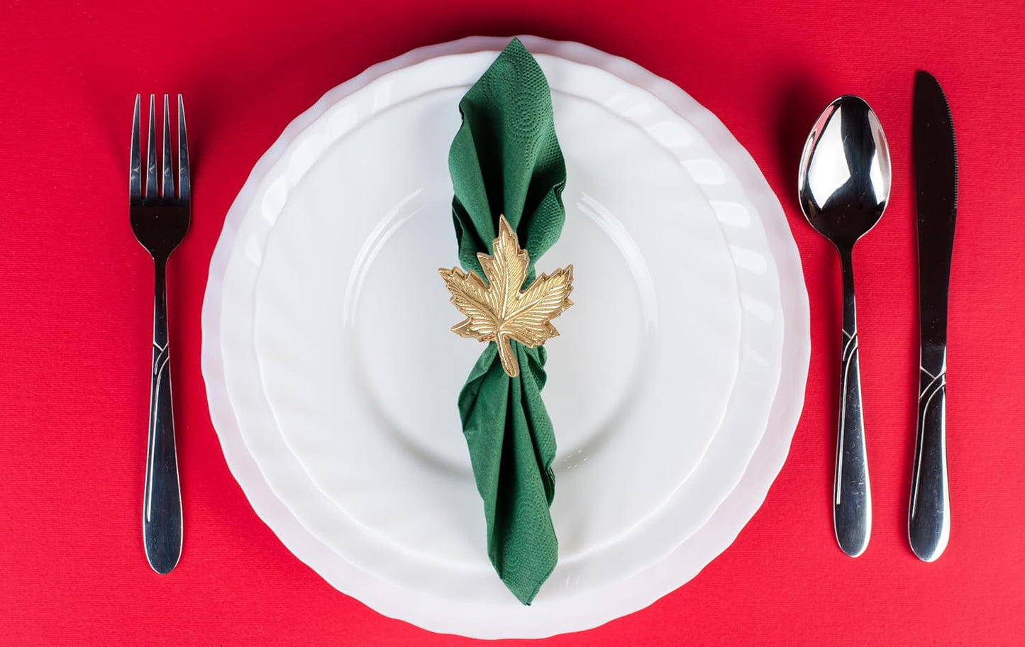 Napkin Rings, Shiny Metal Napkin Rings - Set of 12 Aluminum Alloy for Sophisticated Table Decor, Home & Dining, Wedding, Party, Restaurant, Anniversary (Gold) - ALPHA Living HOME