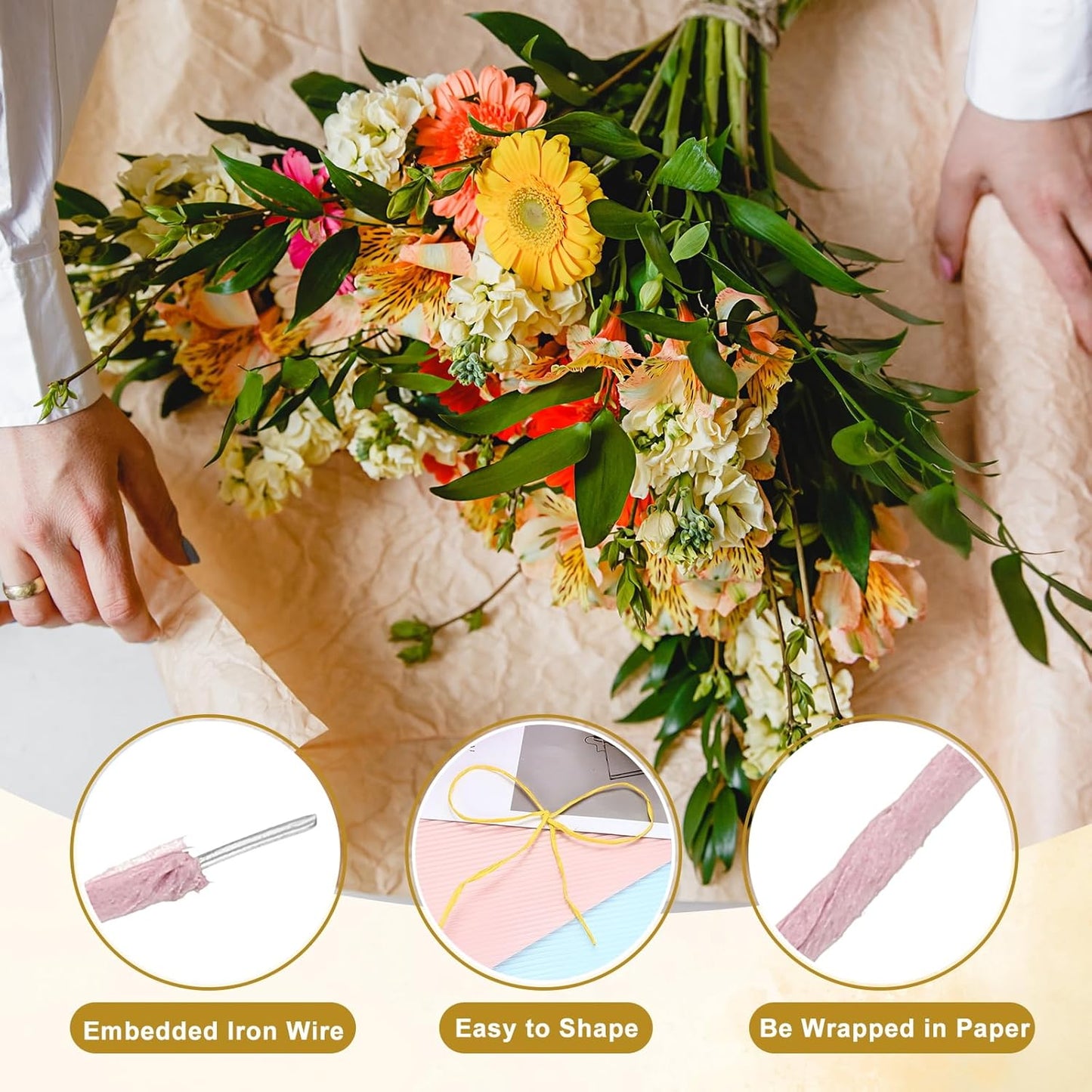 uxcell 164 Feet Floral Wire, 1mm Vine Bind Wire for DIY Crafts Flower Bouquet Christmas Wreaths Purple