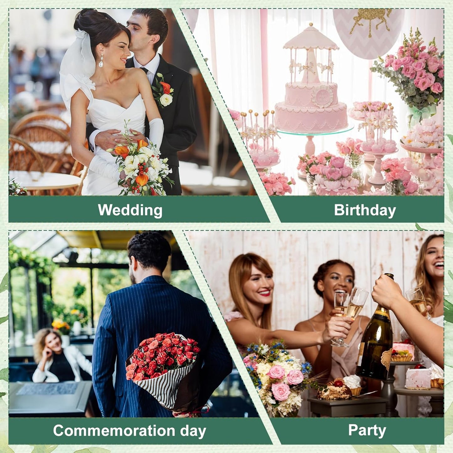 Phinus 2 PCS Styrofoam Block, Floral Foam Block Measures 6 x 1.57 inches, Flower Foam Can Be Used for Artificial Flower Arrangement DIY Crafts, Birthday, Prom, Church, Etc