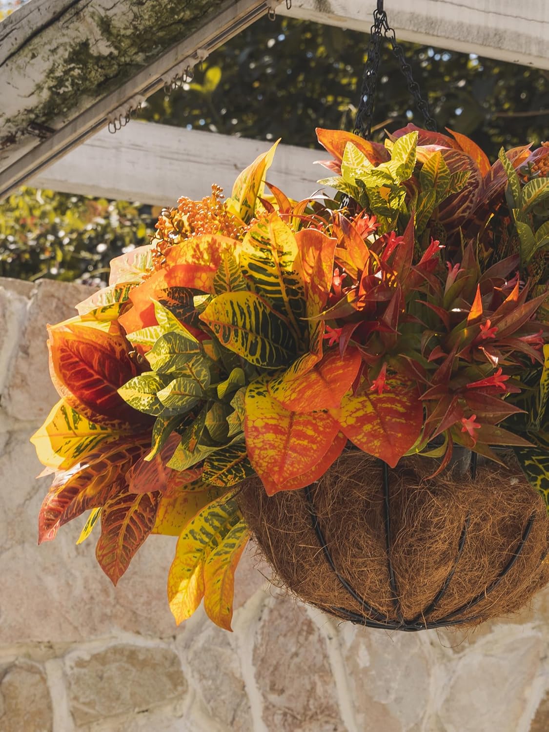 PARTY JOY 12 Bunches Artificial Fall Flowers, Fake Plants Outdoor, Fake Bushes UV Resistant Artificial Flowers Greenery Shrubs Faux Greenery for Outdoor Garden Patio Front Porch Yard Decor