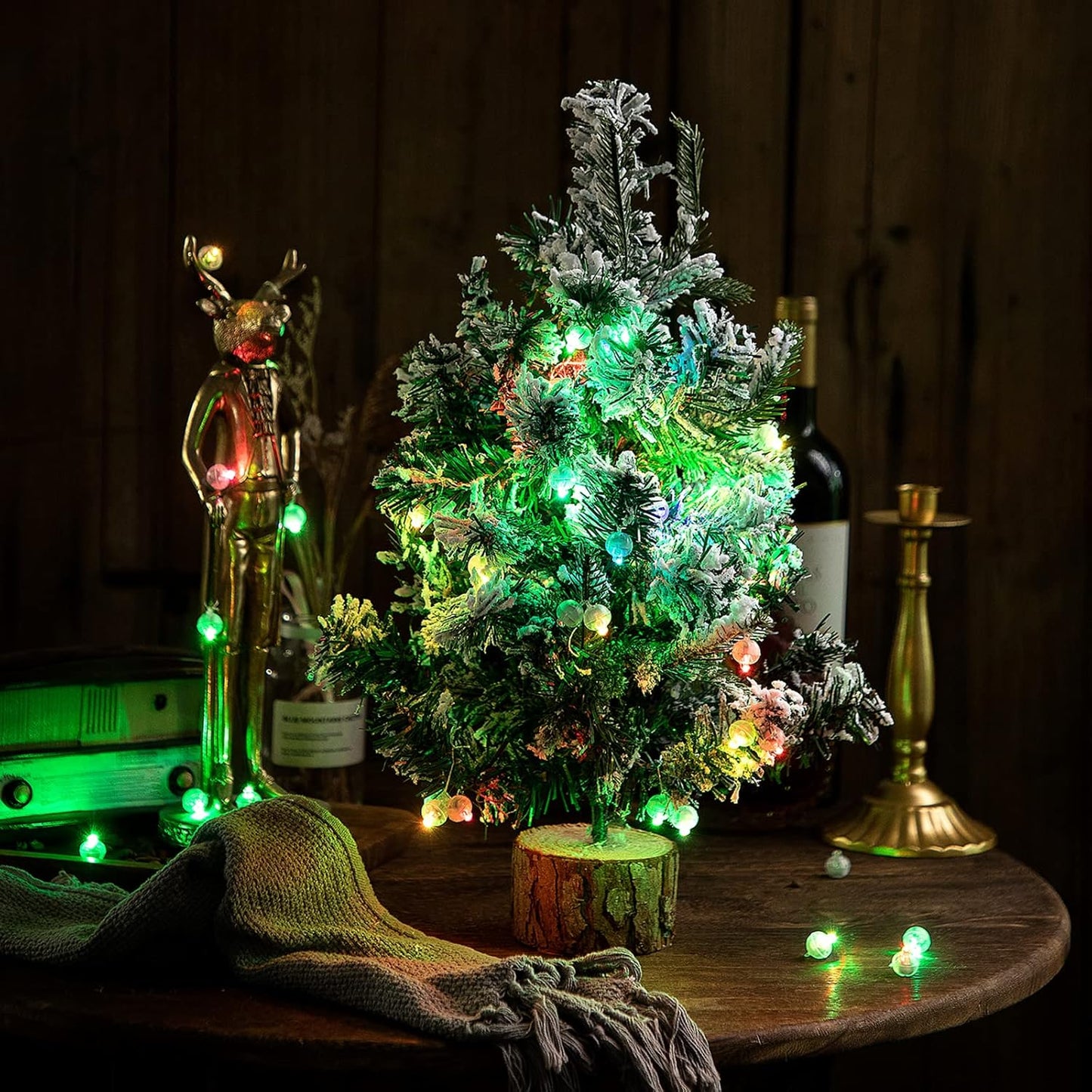 Aogist 50Pcs Balloon Lights with Hook,Long Standby Time,Waterproof Mini Light for Birthday Party Wedding Christmas Halloween Easter Decorative (Flash, Blue)