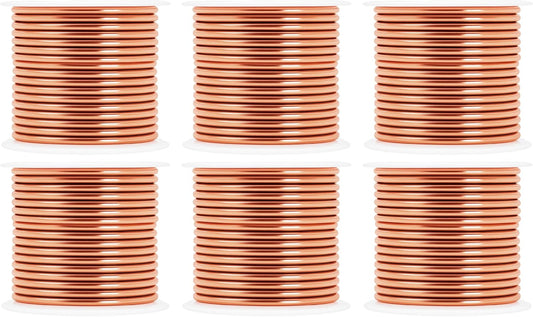 Mandala Crafts 13 Gauge Anodized Aluminum Craft Wire for Jewelry Making - 300 FT Colored Flexible Rose Gold Combo Wire - Bendable for Bonsai Armature Crafting Sculpting