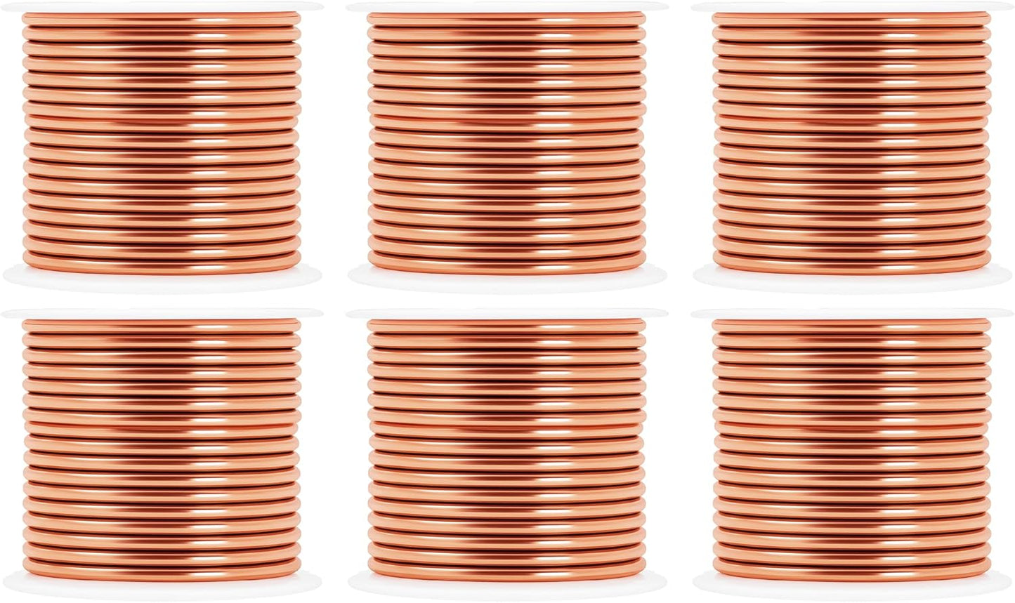 Mandala Crafts 10 Gauge Anodized Aluminum Craft Wire for Jewelry Making - 120 FT Colored Flexible Rose Gold Combo Wire - Bendable for Bonsai Armature Crafting Sculpting