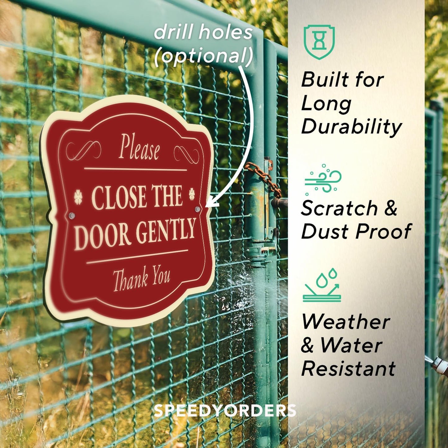 Custom Decorative Outdoor Metal Signs, Personalized Aluminum Sign - Design 3 Red Brick, 10x7 In - Waterproof, Made in USA