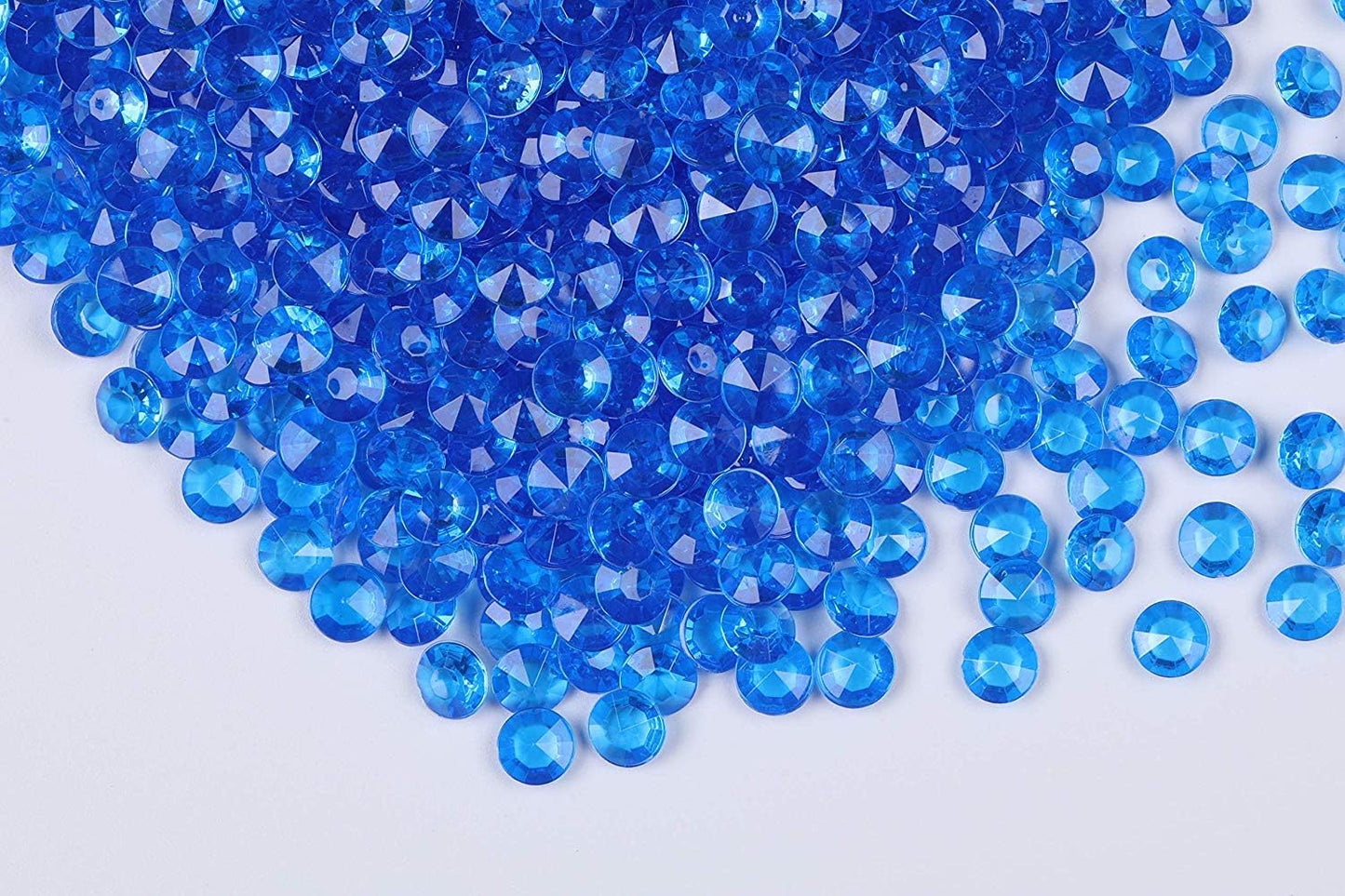 1000pcs Platic Acrylic Gems Fake Acrylic Diamonds Vase Filler Beads Faux Diamond Crystals Jewels for Makeup Brushes Holder Table Scatter Confetti Party Arts Crafts Birthday Wedding Decor