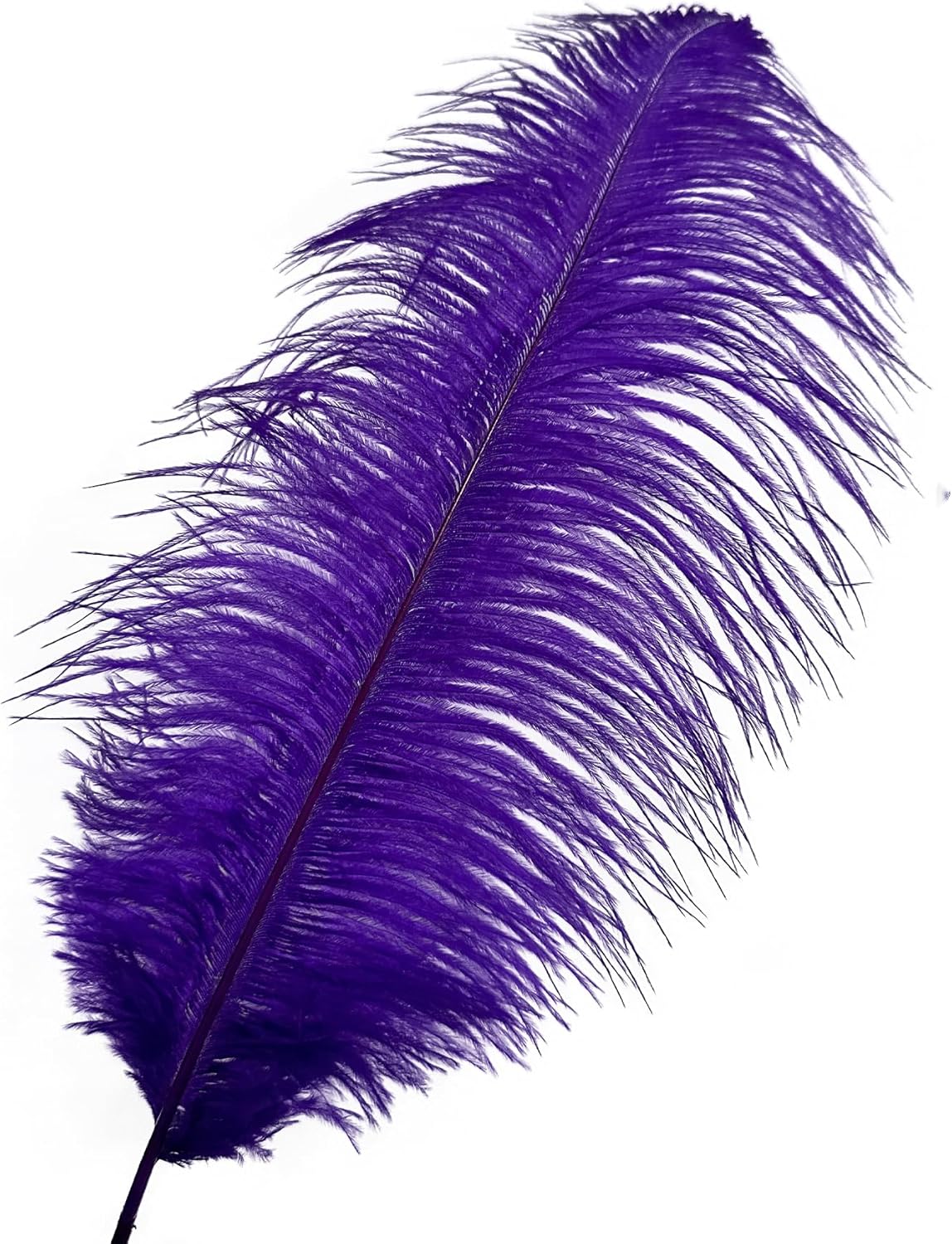 Happy Feather 16-18 inch Purple Ostrich Feathers Craft for Wedding Party Centerpieces Home Decoration DIY Craft Pack of 10