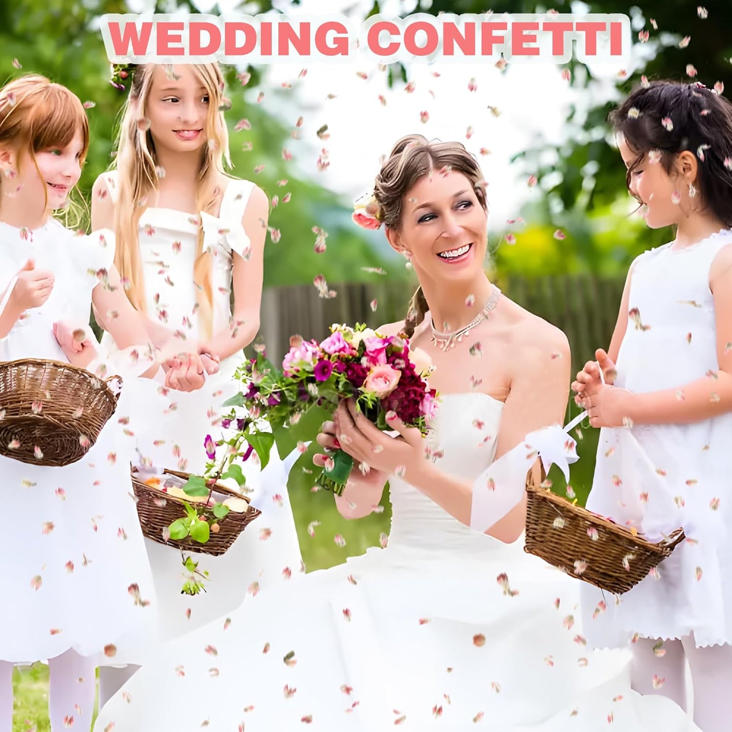 20 Pack Prefilled Confetti Packets,Biodegradable Flower Petals, Real Dried Flower Petals Individual Packing Rose Petals Wedding Send Off Ideas (Pink Flower Petal)