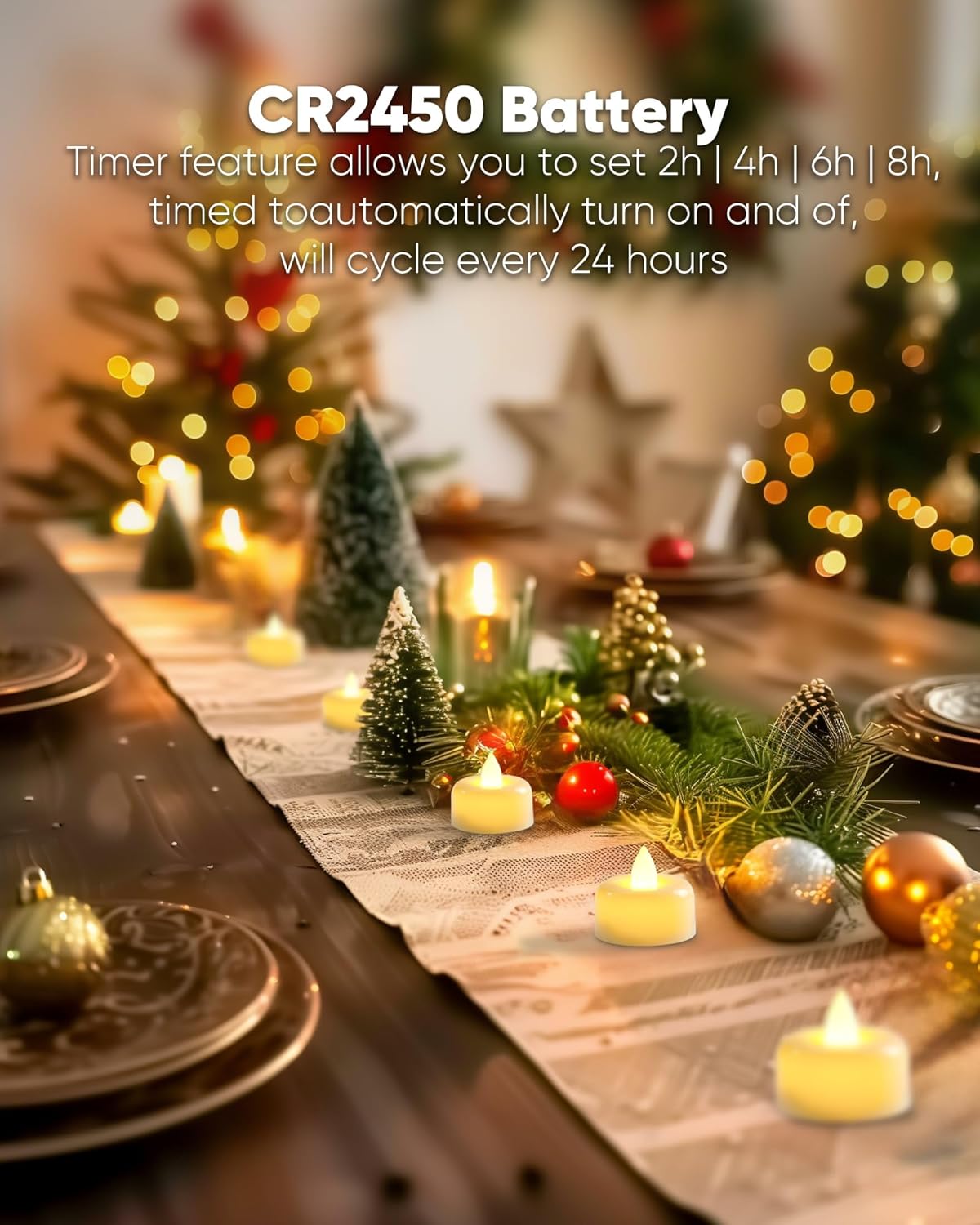 Amagic 12 Pack Remote Candles, Tea Lights with Timer, 400+Hours Flickering Flameless Battery Operated LED TeaLights Candles with Remote for Table Centerpieces, Home Decor, Wedding, Party (White)