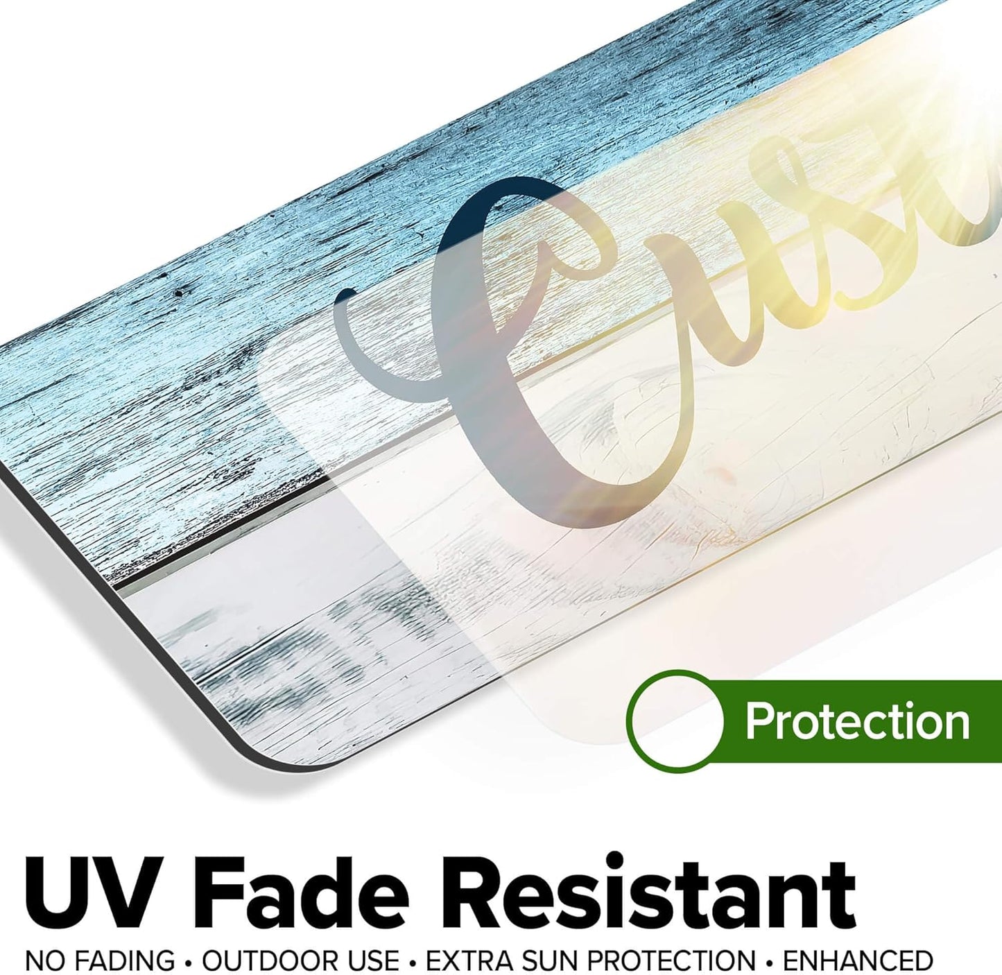 Custom Sign, Custom Street Sign, 11 Font Colors, 13 Font Styles, 4 Hole Options, 22 Sizes, 4x18 Inches, Rust Free DiBound, Fade Resistant, Made in USA by My Sign Center (Coastal)