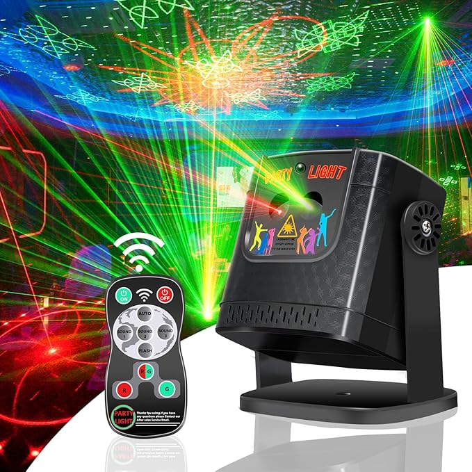 Disco DJ Party Lights - Mini Sound Activated Stage Light, Portable LED Stage Lighting for Celebrations Gathering Birthday