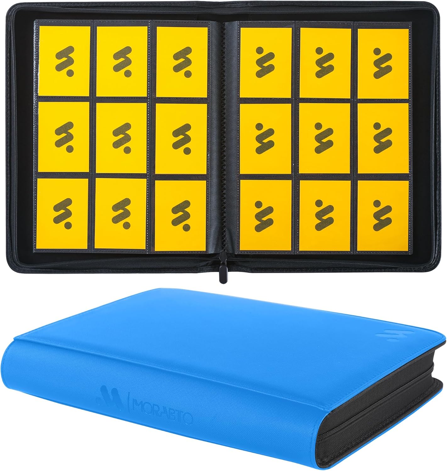 Card Binder 9 Pocket,Trading Card Binder Holds up to 360 Cards with 20 Sleeves,Zipper Card Holder Album Compatible with TCG Card/Game Cards/Sports Card