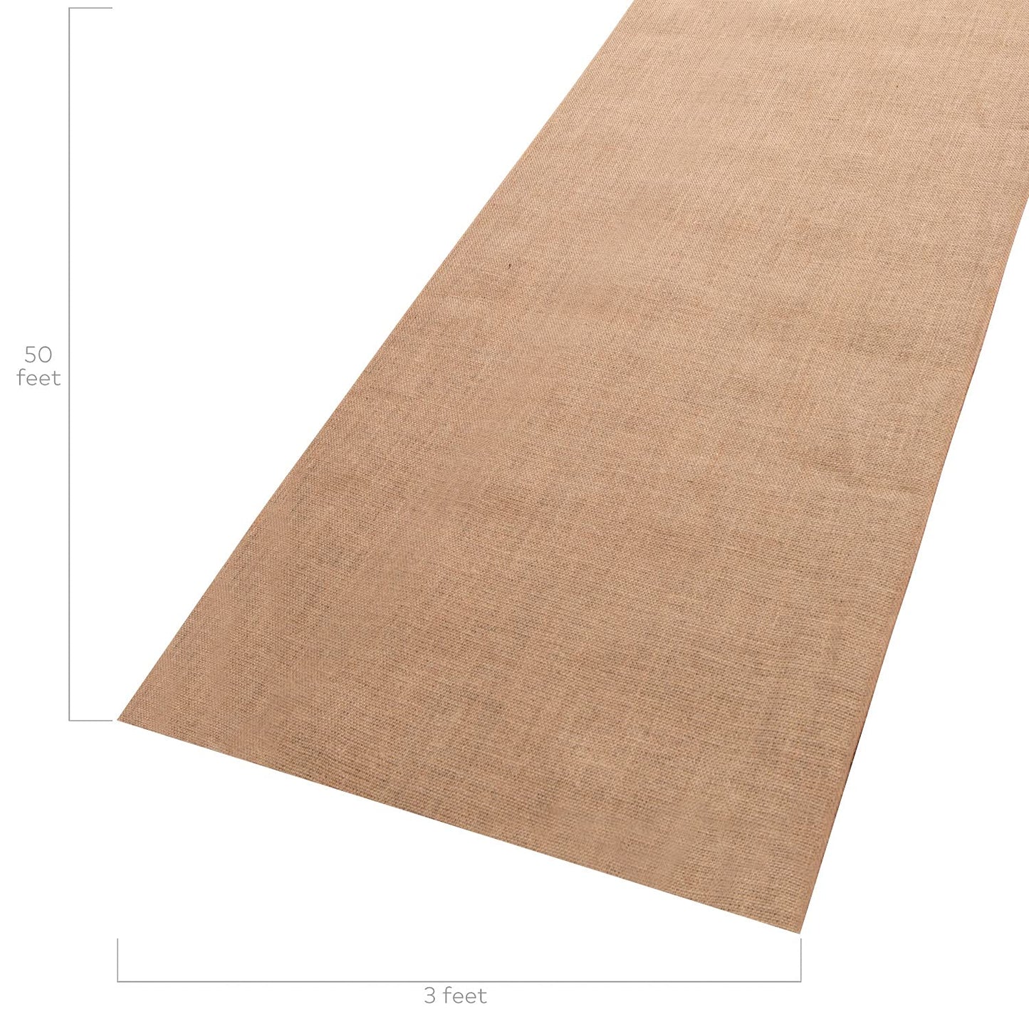 Fun Express Burlap Aisle Runner for Wedding Ceremony - Seamless Rustic Charm 3x50ft Wedding Runner Aisle Outdoor - Capture Hearts, Unveil Rustic Romance with Eco-Friendly Wedding Aisle Runner Outdoor