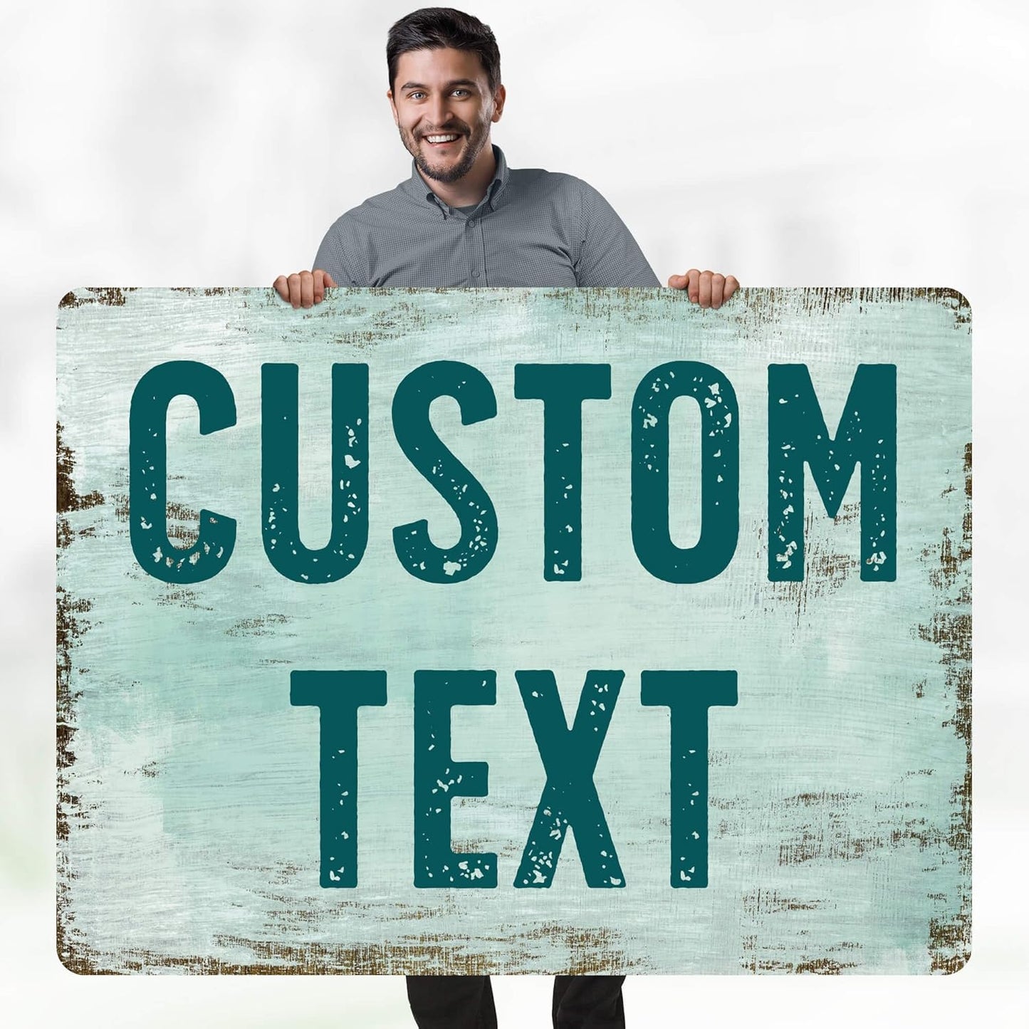 Custom Sign, Custom Street Sign, 11 Font Colors, 13 Font Styles, 4 Hole Options, 22 Sizes, 36x48 Inches, Rust Free DiBound, Fade Resistant, Made in USA by My Sign Center (Shabby Chic)