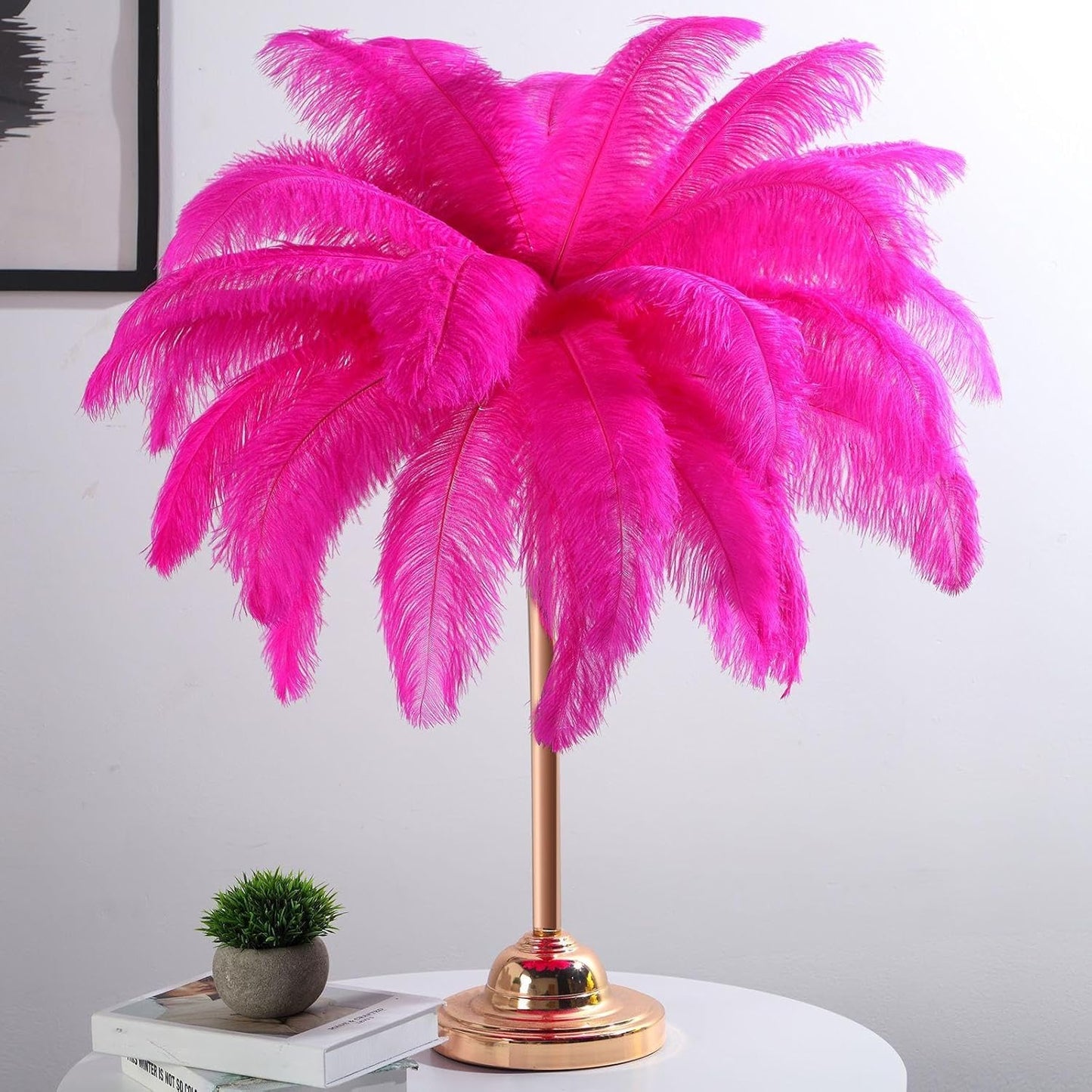 80 Pcs Large Natural Ostrich Feathers Plumes 14-16 Inch Bulk for DIY Crafts Wedding Party Centerpiece Vase