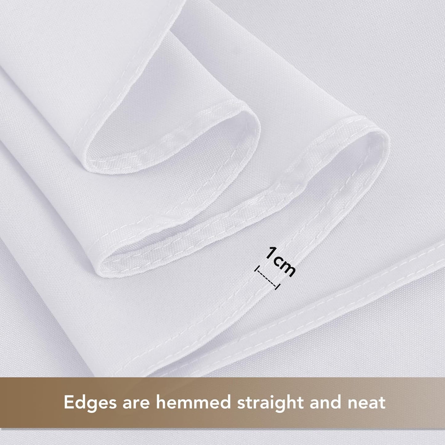 sancua White Large Square Tablecloths 85x85 Inch, 2 Pack - Fabric Table Cloth for Square or Round Tables, Washable Polyester Table Cover for Outdoor Party, Birthday, Buffet, Resturant