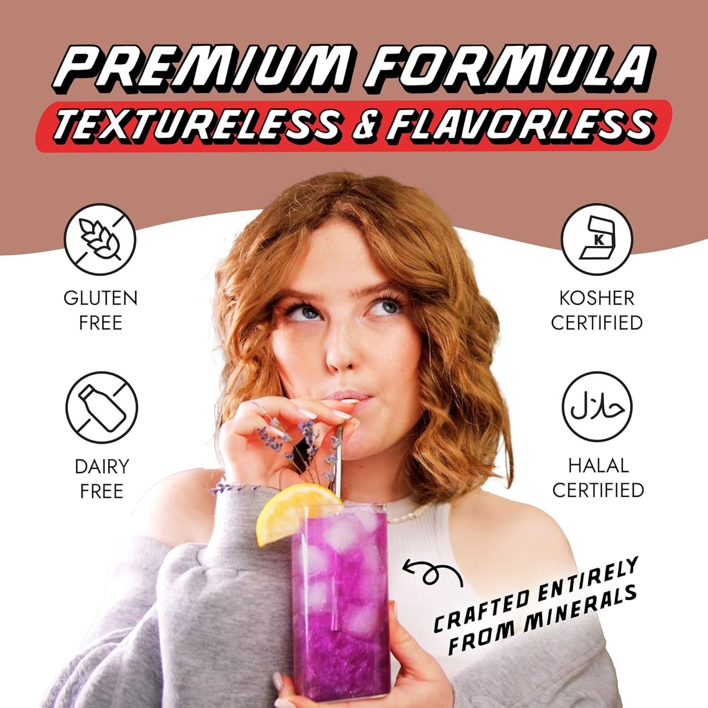 MONÉGASQUE Brown Edible Glitter for Drinks 10g – Halloween Edible Glitter for Cakes & Cocktails – Brown Sprinkles for Food & Cake Decorating – Drink Shimmer Powder Spray Dust for Cocktail Decorations